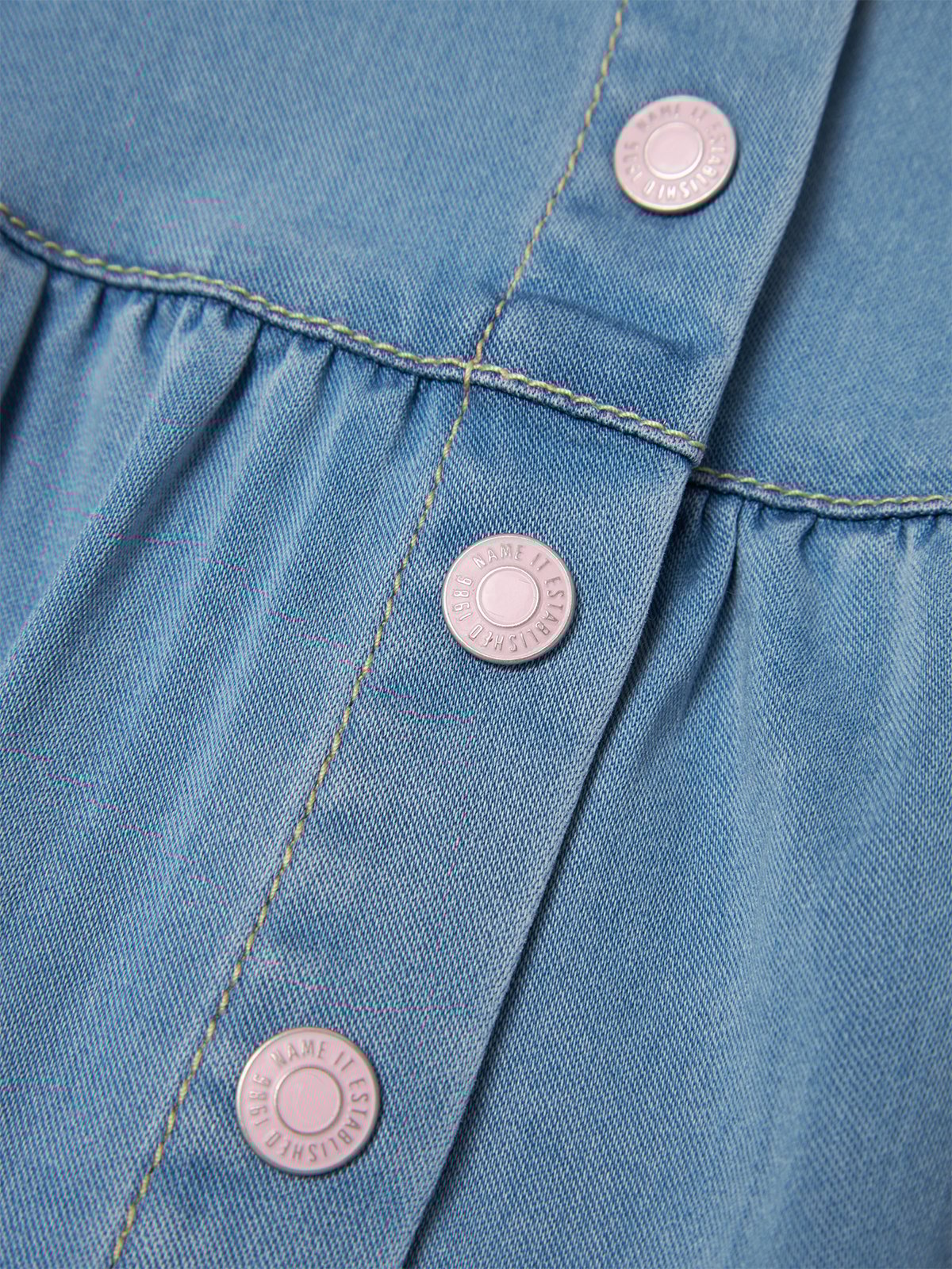 Name It Ellen Spencer Dress Light Blue Denim