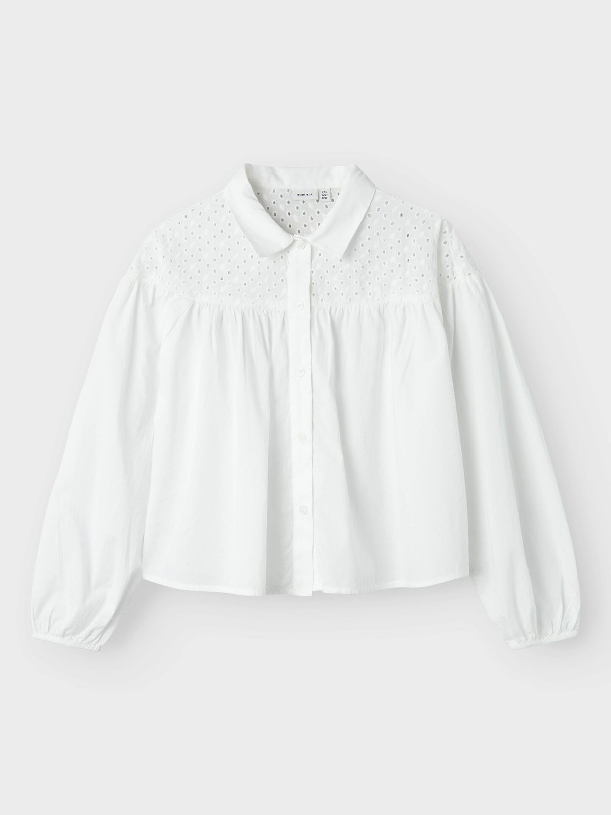 Name It Tora Long Sleeve Shirt Bright White