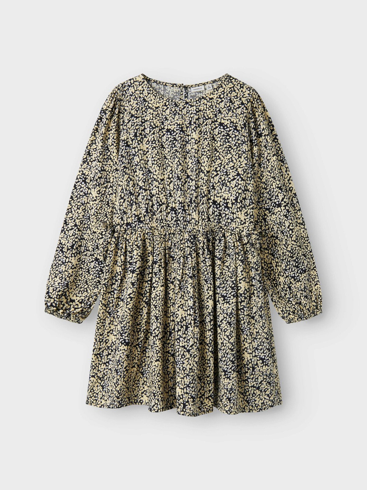 Name It Tirulle Bow Long Sleeve Dress Pastel Yellow