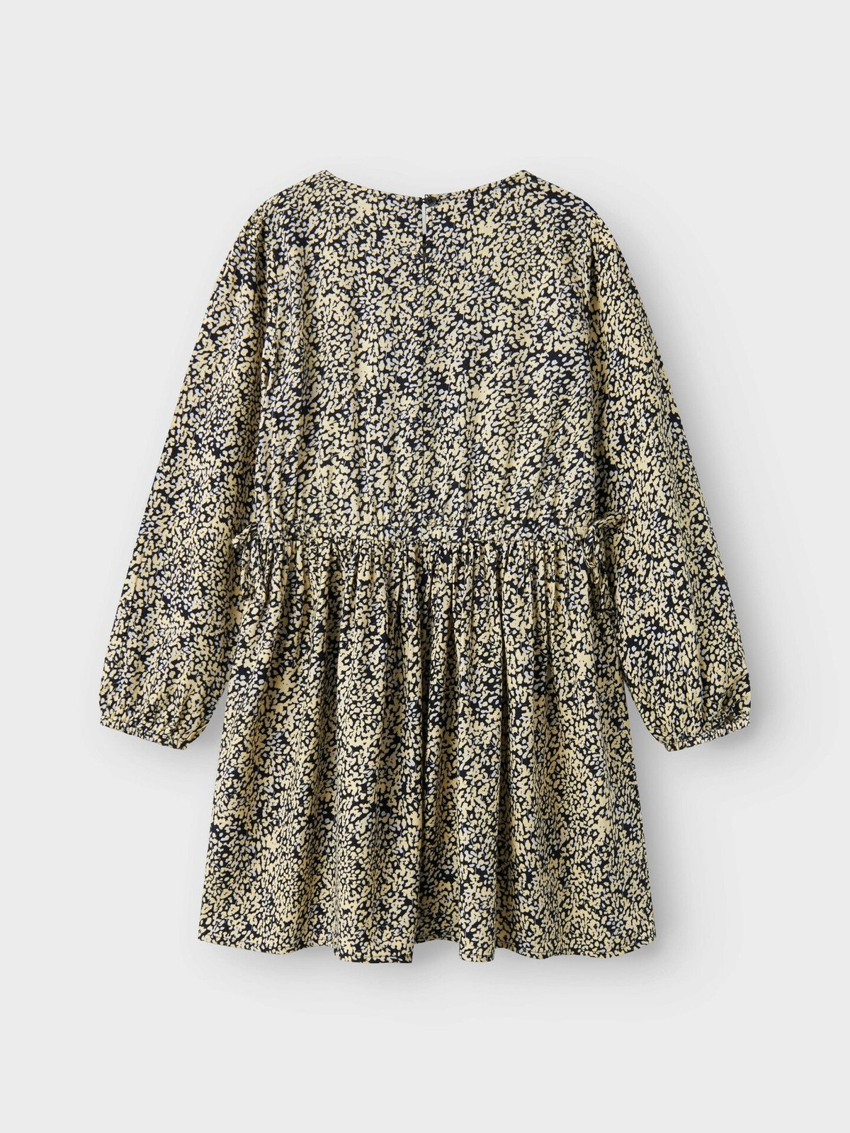 Name It Tirulle Bow Long Sleeve Dress Pastel Yellow