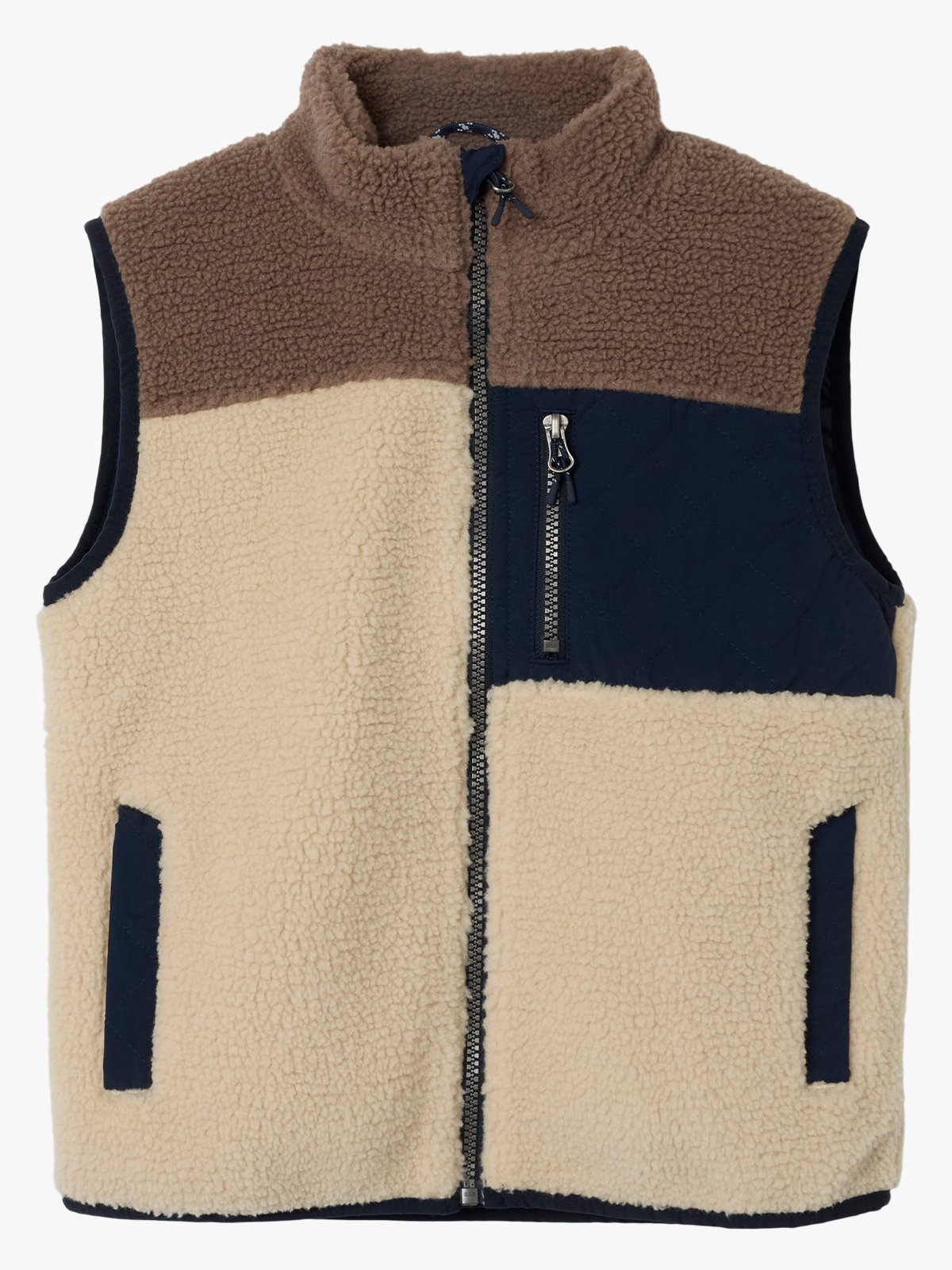 Name It Monico Teddy Vest Fog