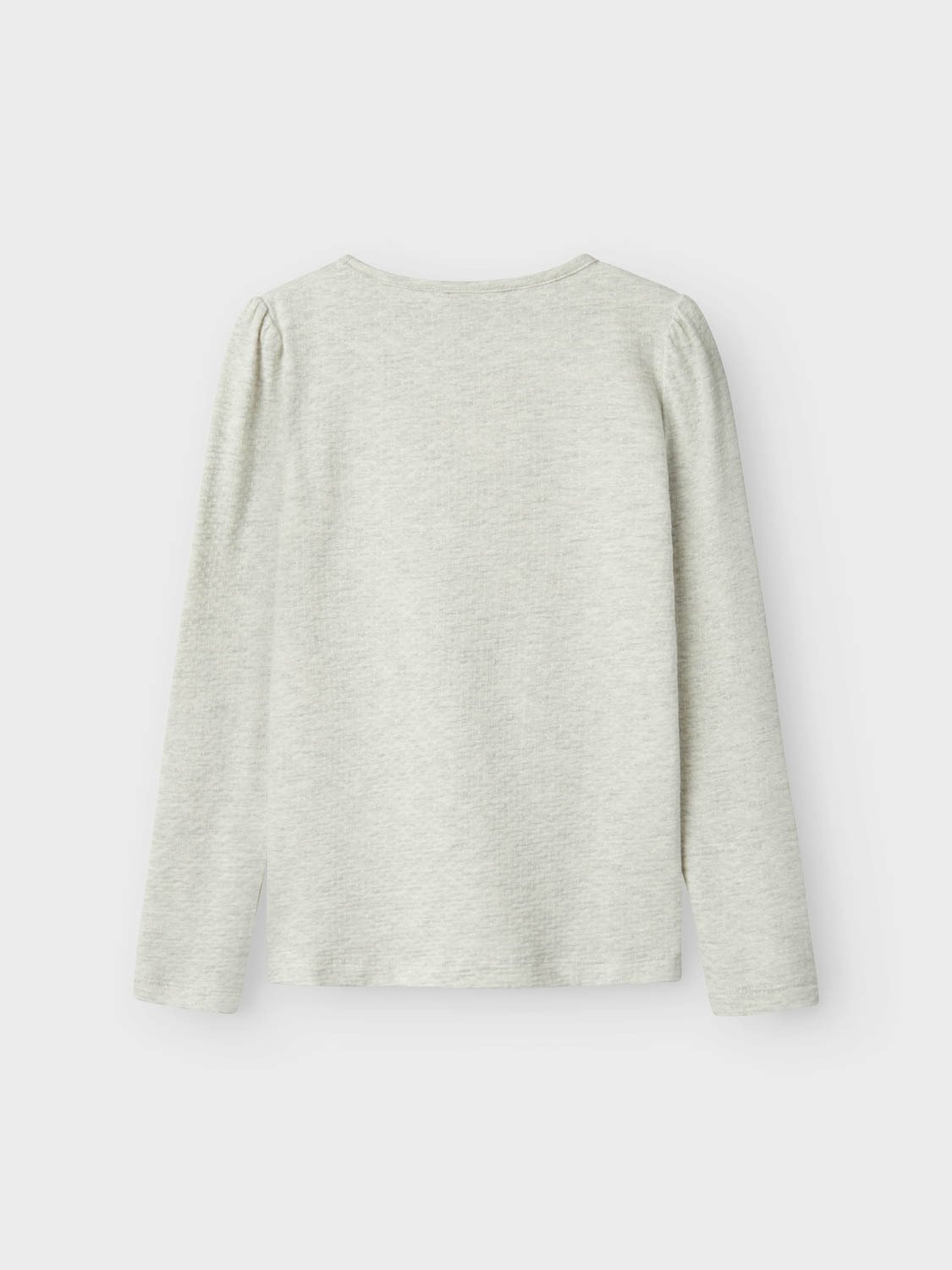 Name It Tannea Long Sleeve Slim Top Light Grey Melange