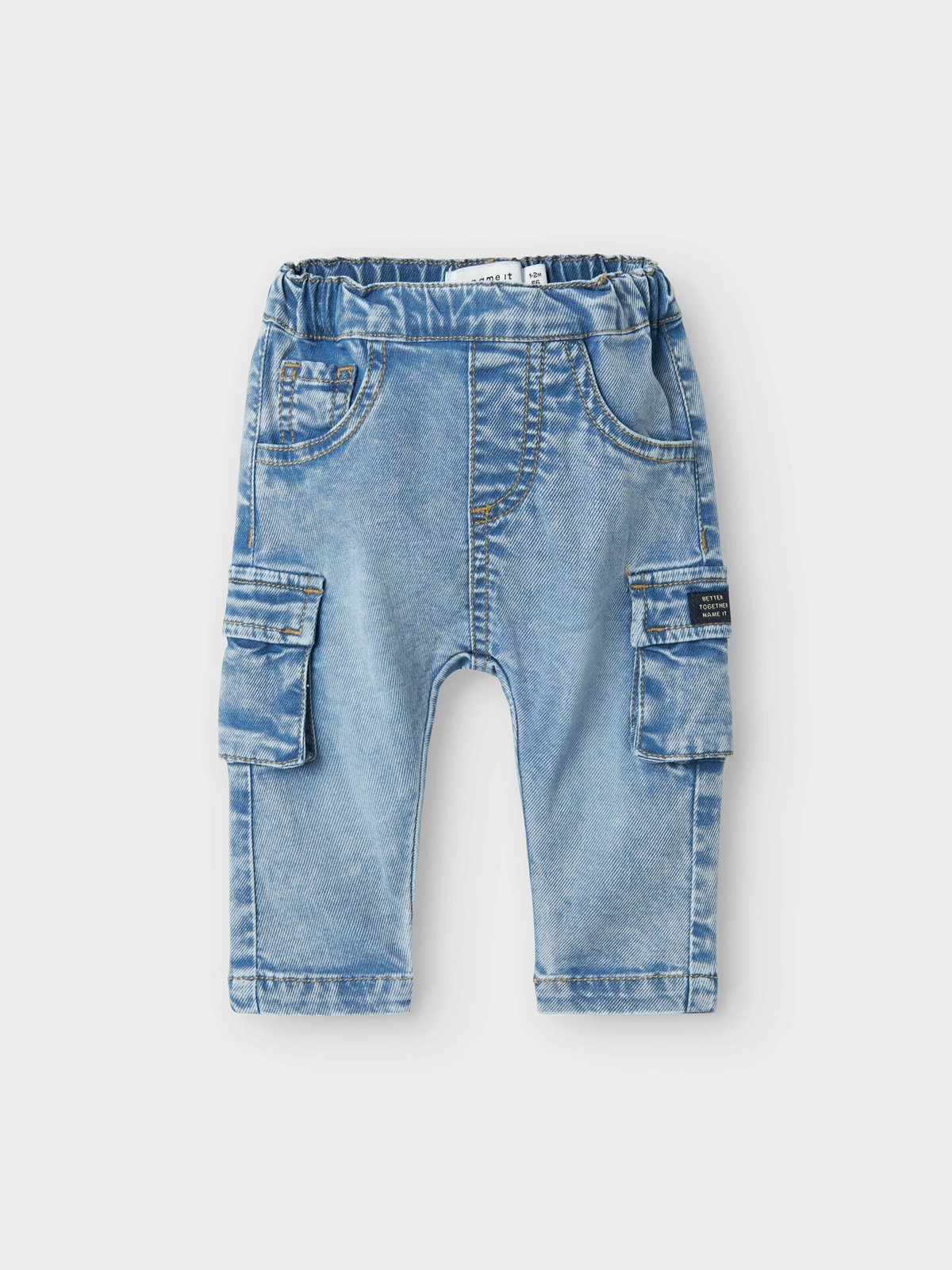 Name It Ben Baggy Cargo Jeans 2727-Yb Medium Blue Denim