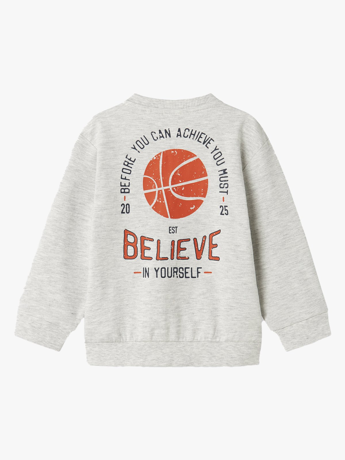 Name It Bertillo Nreg Sweat Light Grey Melange