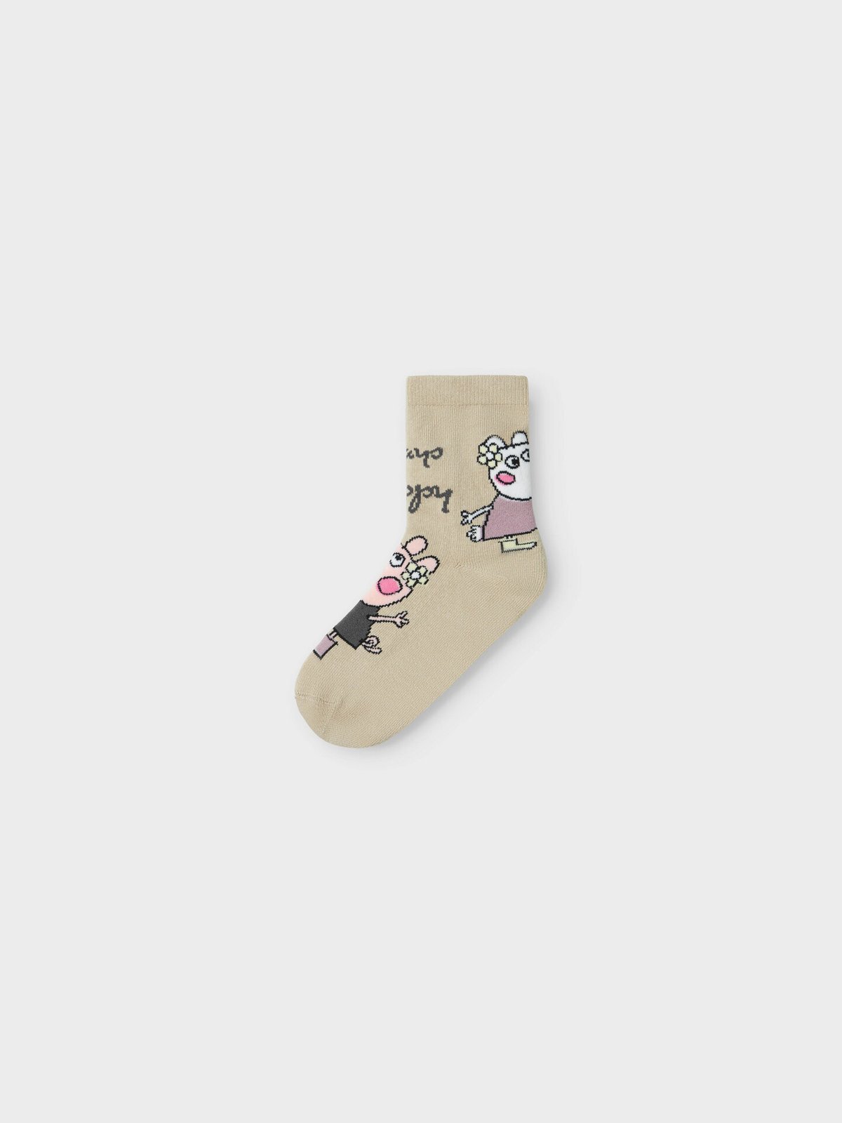 Name It Dassa Peppapig 3-Pack Sock Elderberry