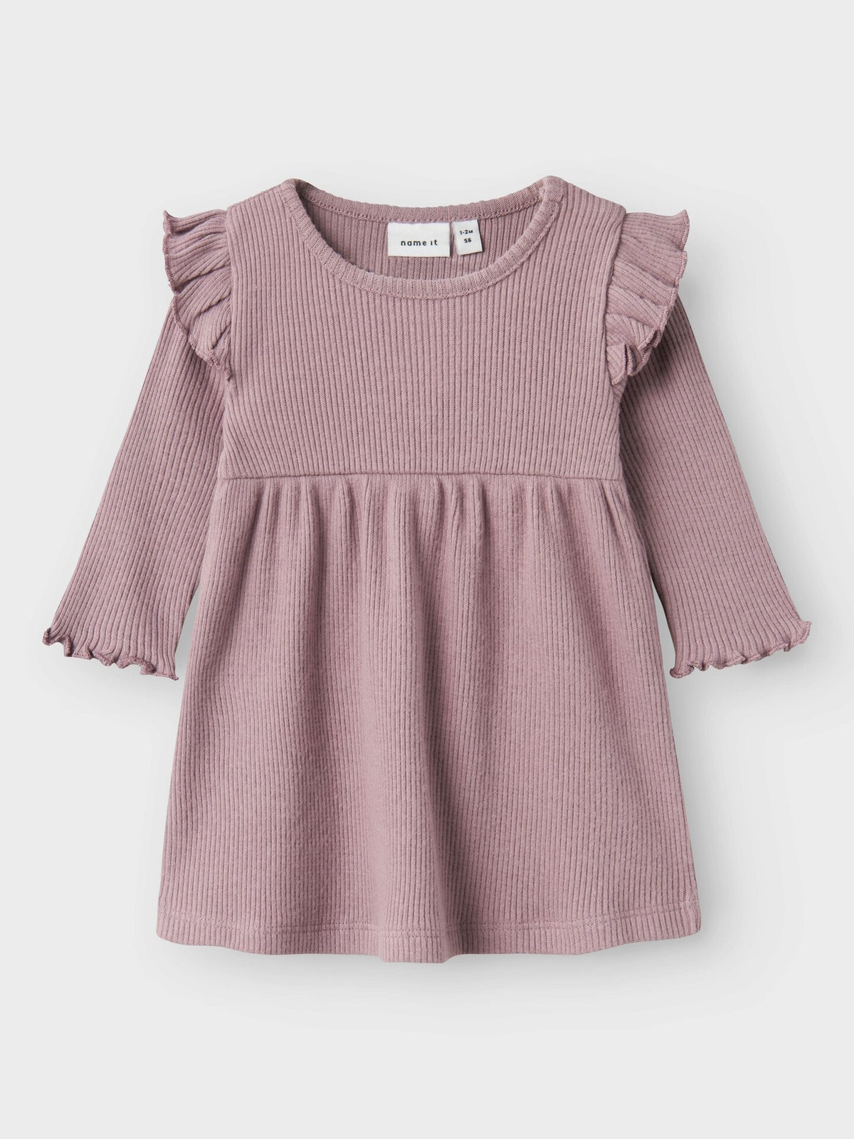 Name It Torin Long Sleeve Dress Elderberry