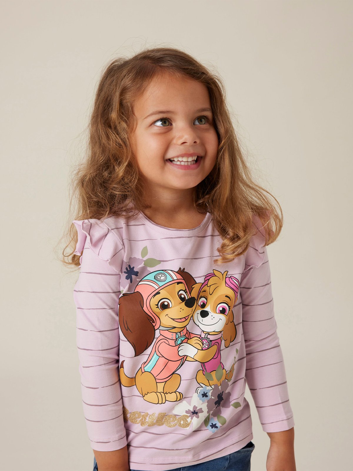 Name It Julia Paw Long Sleeve Top Box Winsome Orchid