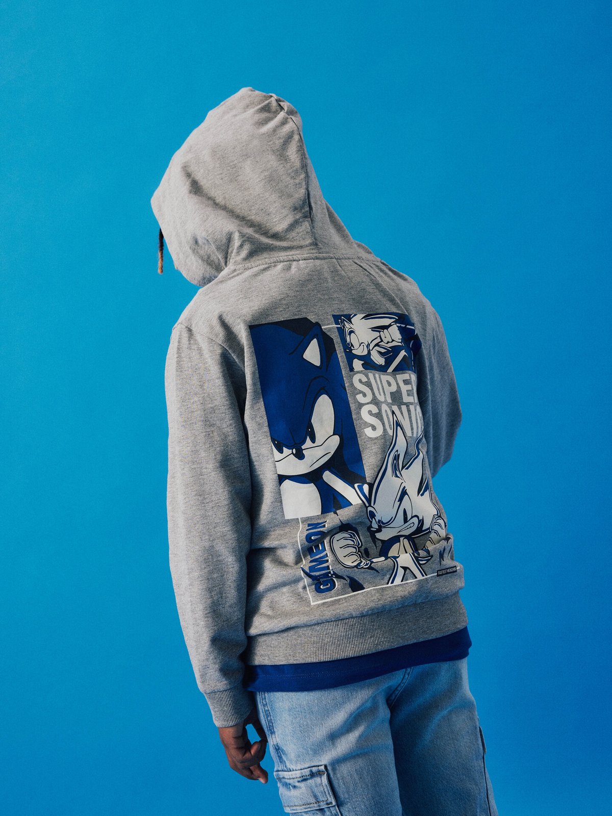 Name It Dro Sonic Sweat Brushed Sky Grey Melange