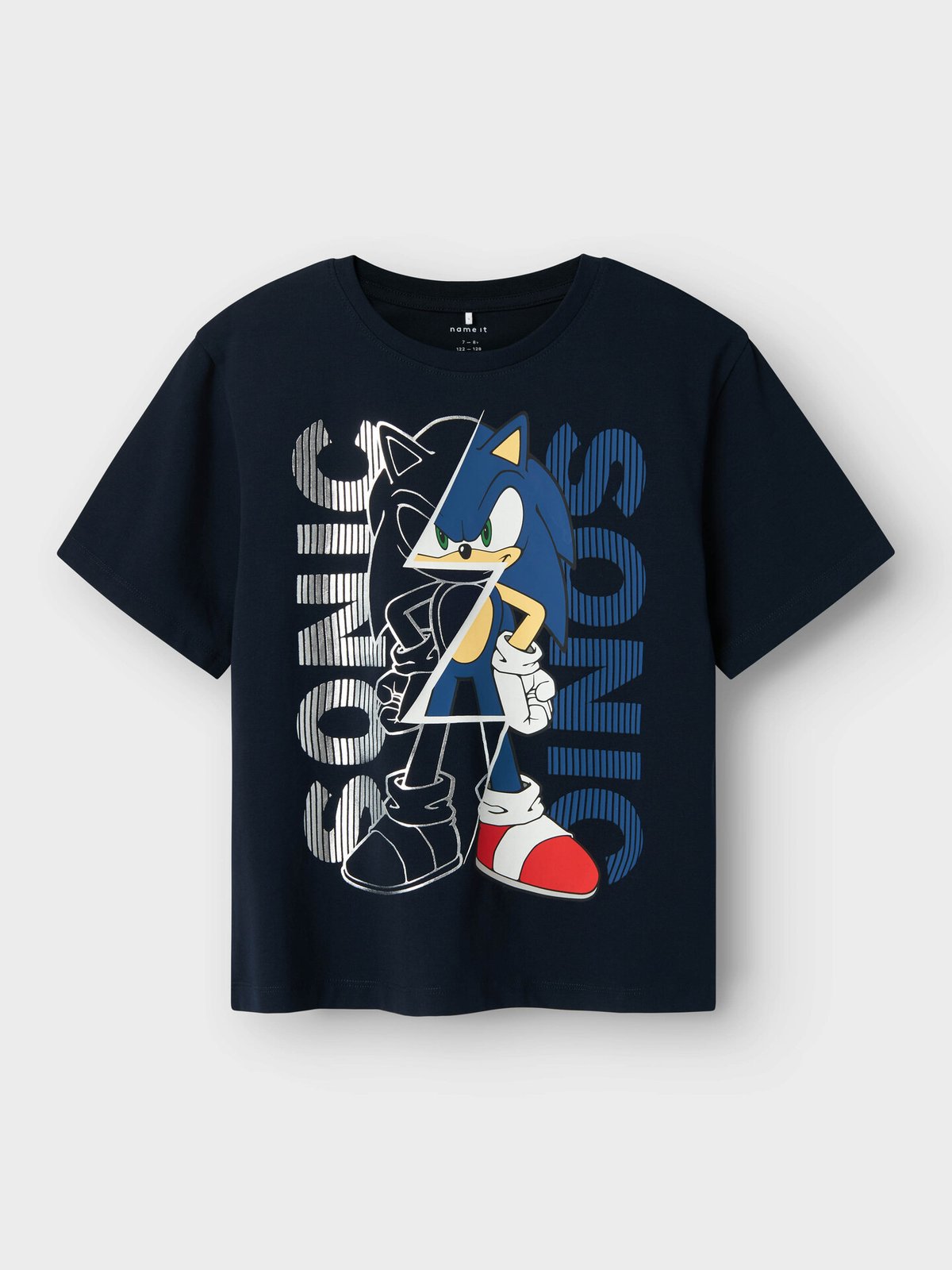 Name It Dow Sonic Short Sleeve Top Box Sky Navy Blazer
