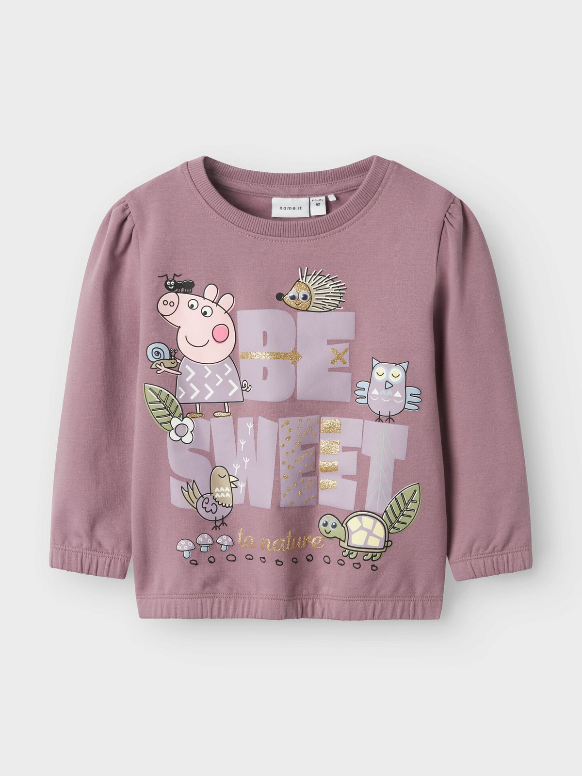 Name It Dyffina Peppa Sweat Brushed Elderberry