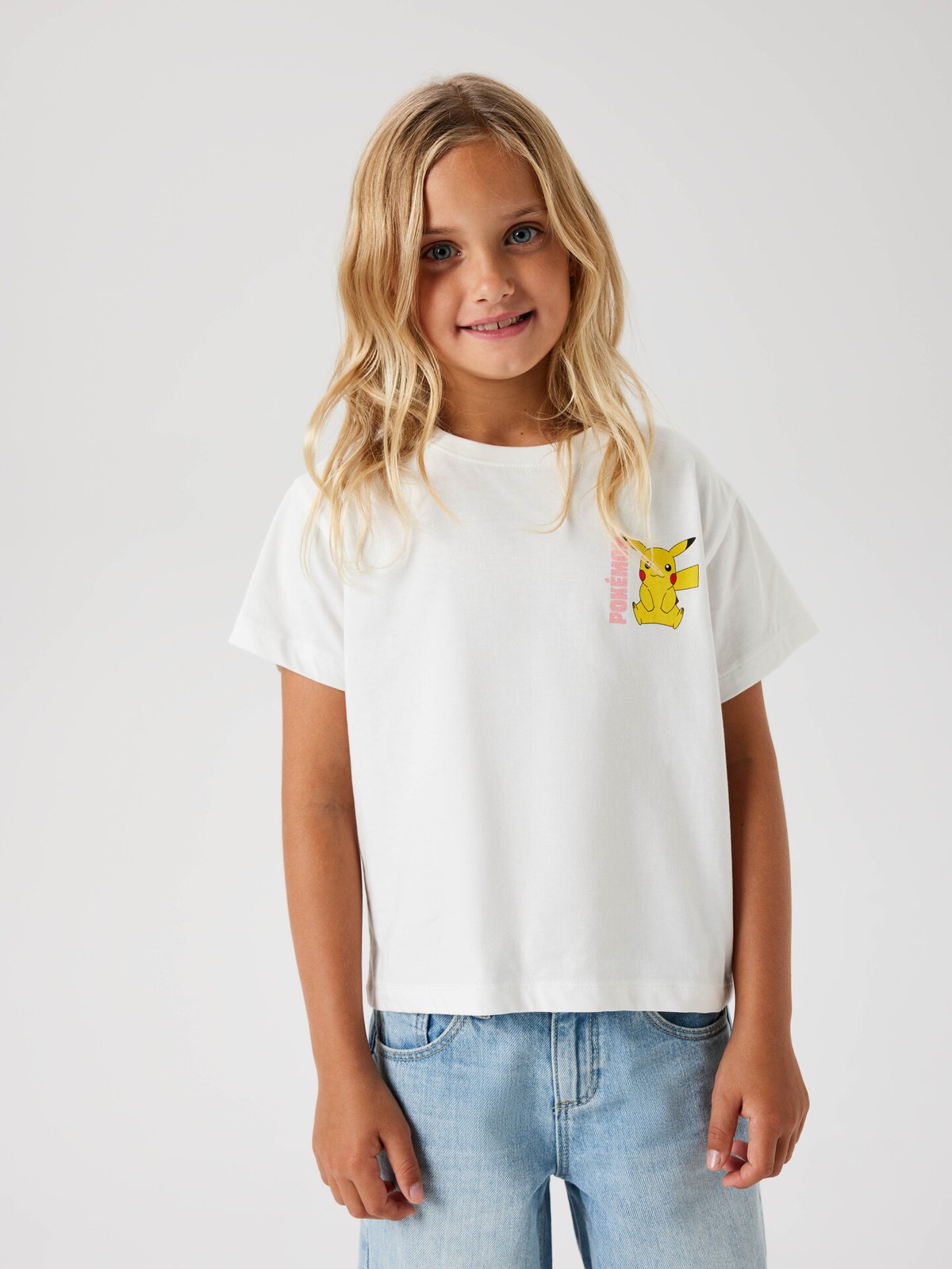 Name It Dyppi Pokemon Short Sleeve Relaxed Top Cloud Dancer