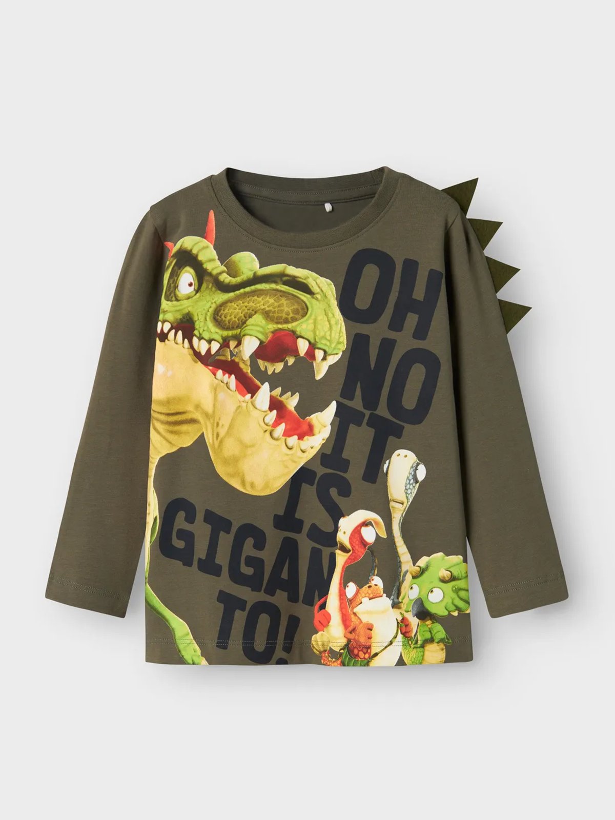 Name It Dovid Giganto Long Sleeve Top Dusty Olive