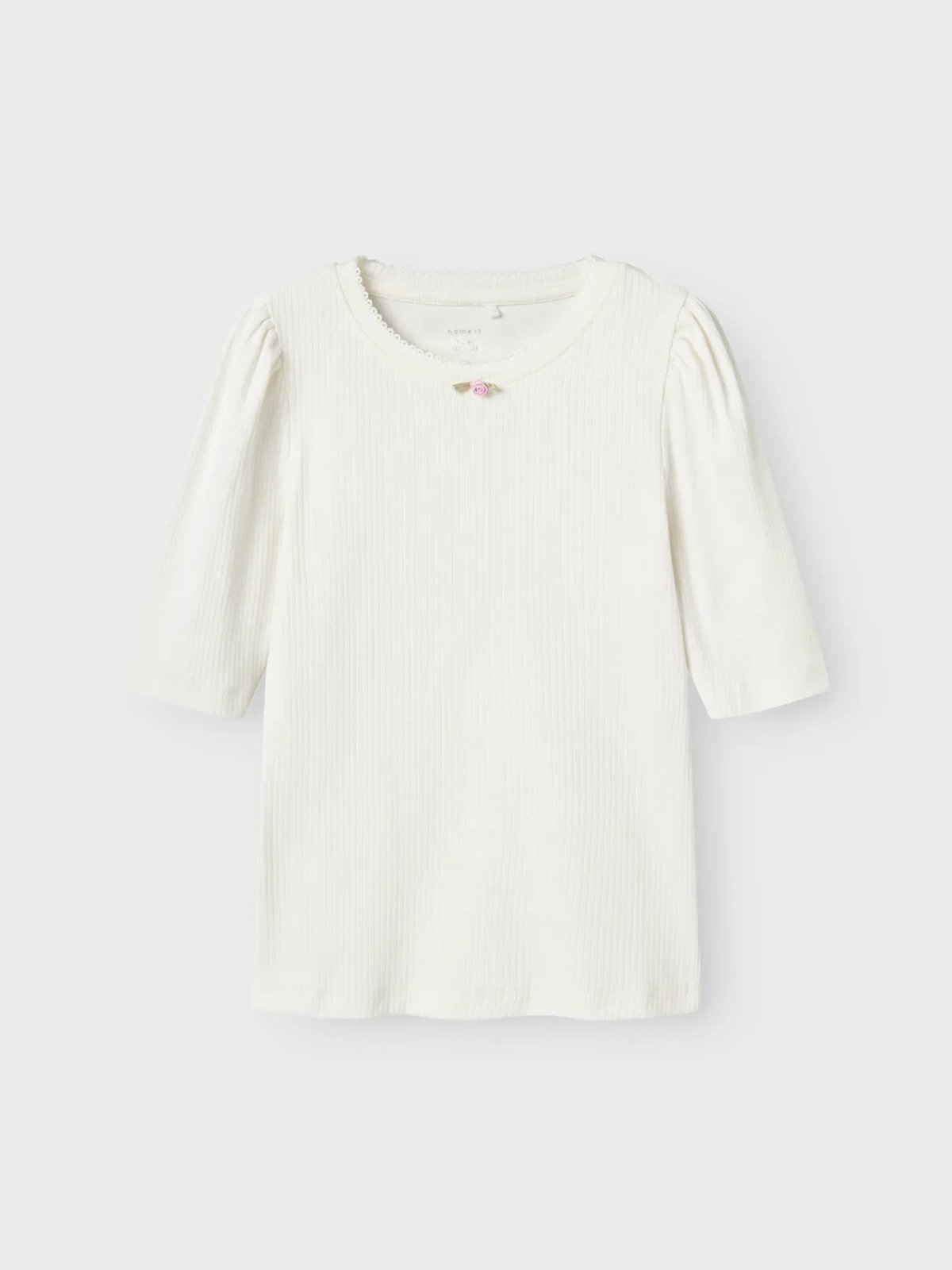 Name It Tuna Short Sleeve Xsl Top Cloud Dancer