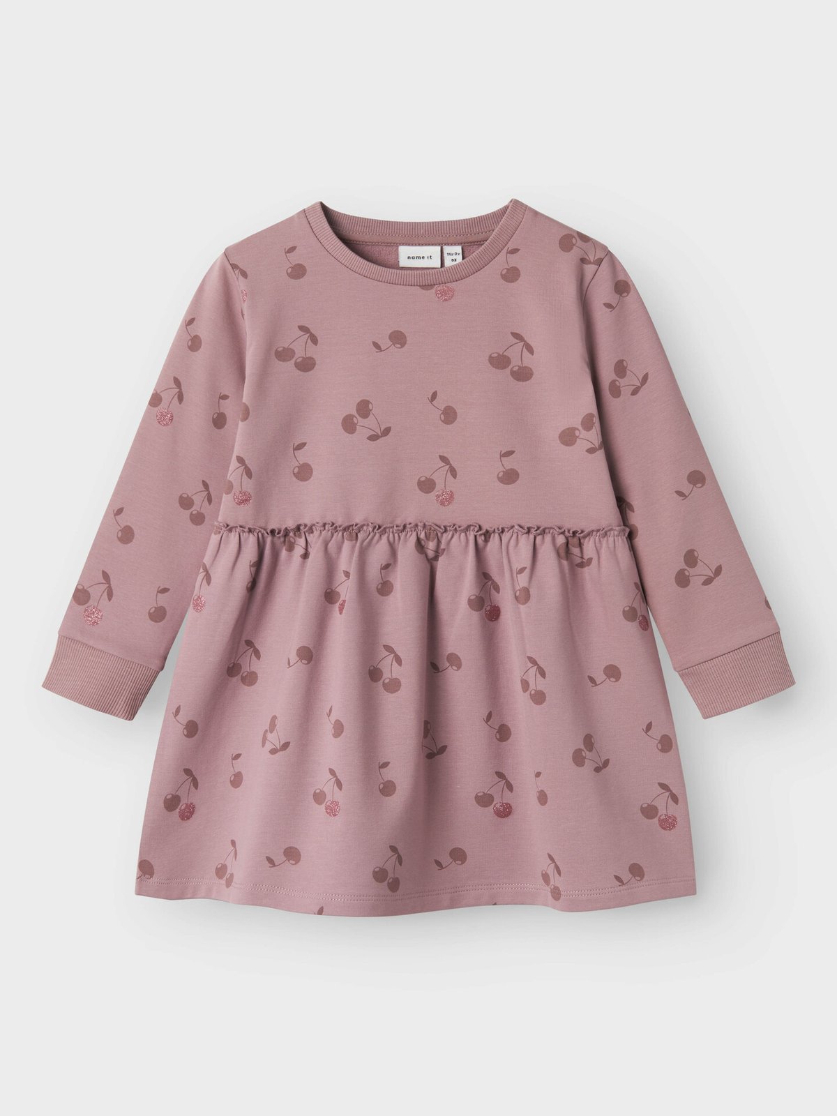 Name It Bella Sweat Dress Unbrushed Elderberry