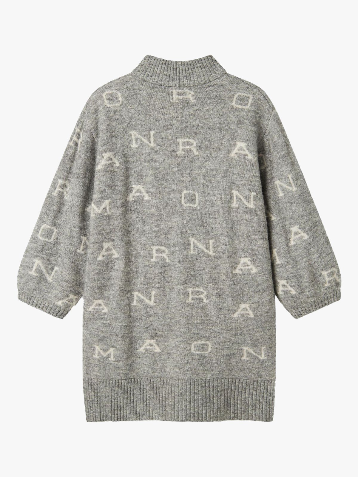 Name It Neify Oversize Knit Dress Grey Melange