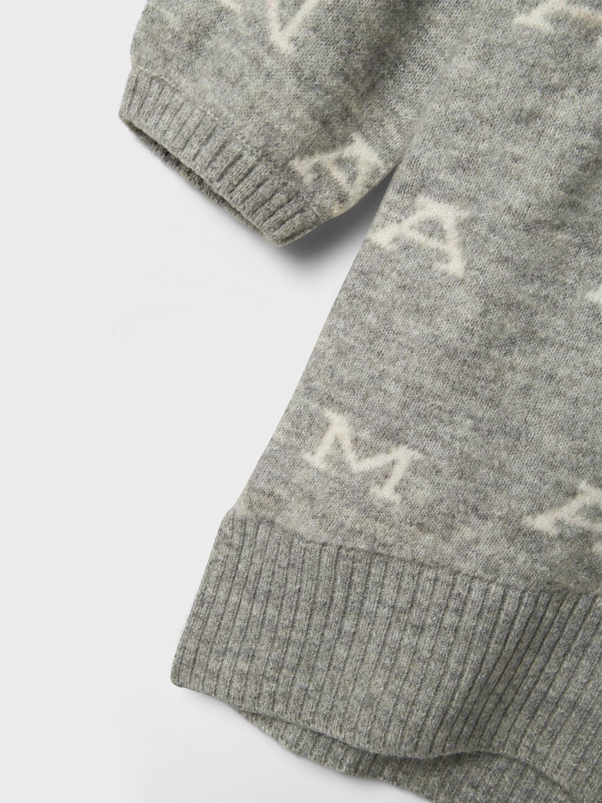 Name It Neify Oversize Knit Dress Grey Melange