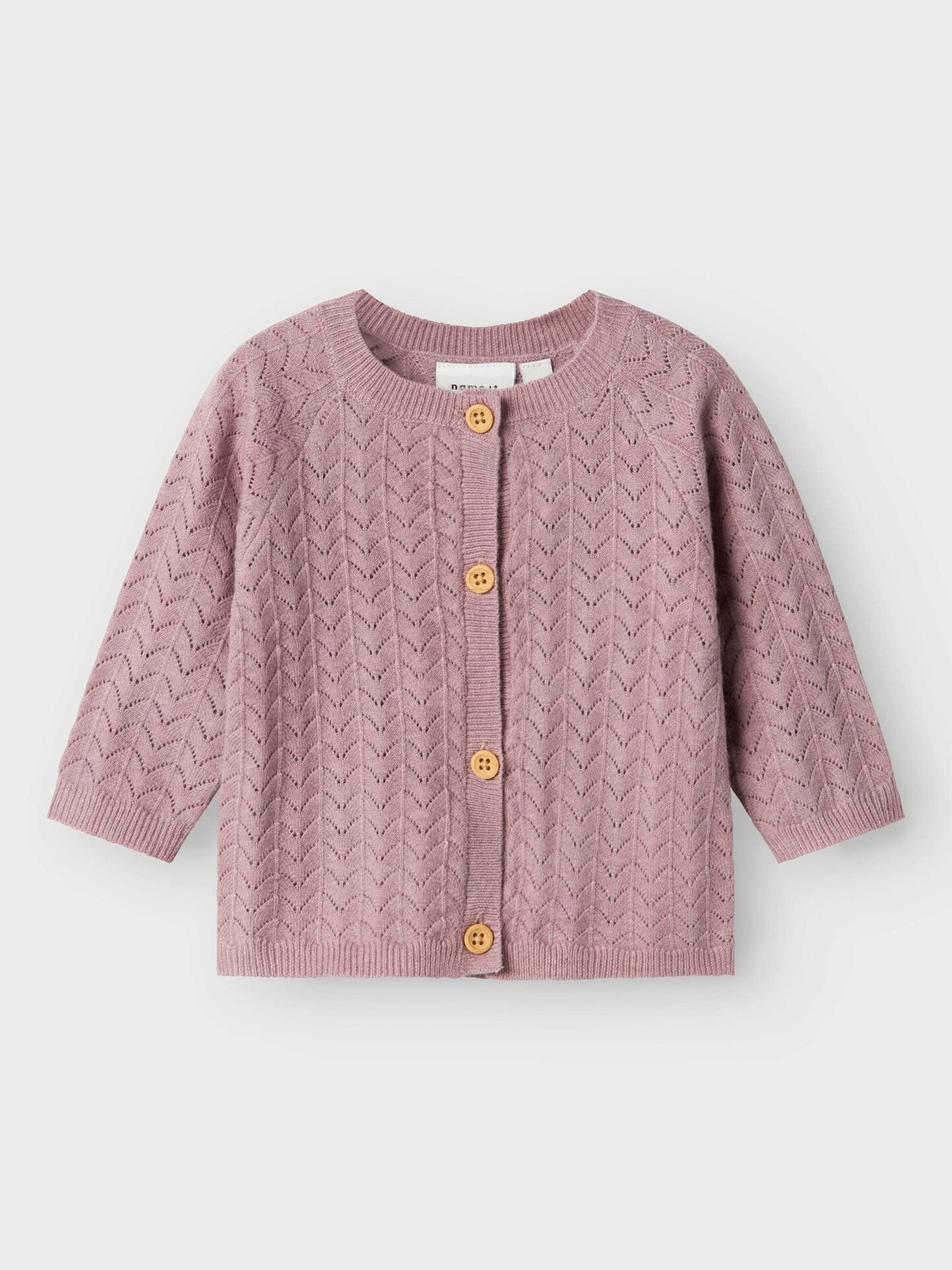 Name It Desille Long Sleeve Knit Cardigan Elderberry