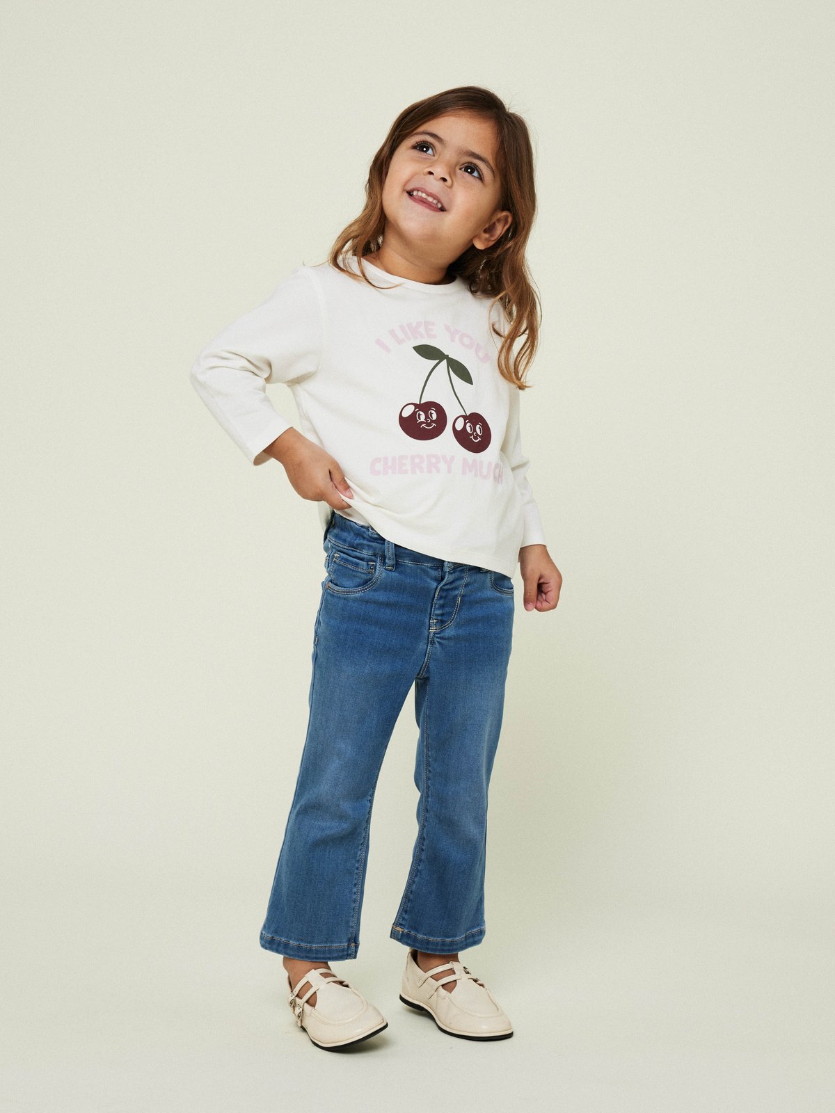 Name It Berrie Long Sleeve Top Cloud Dancer