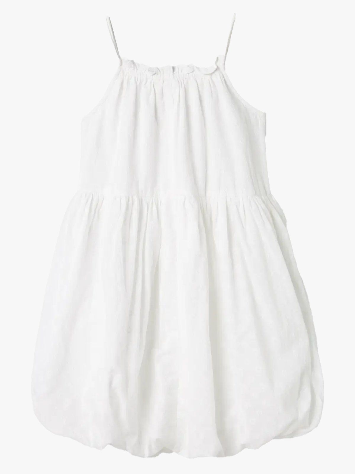 Name It Jinku Baloon Strap Dress Bright White