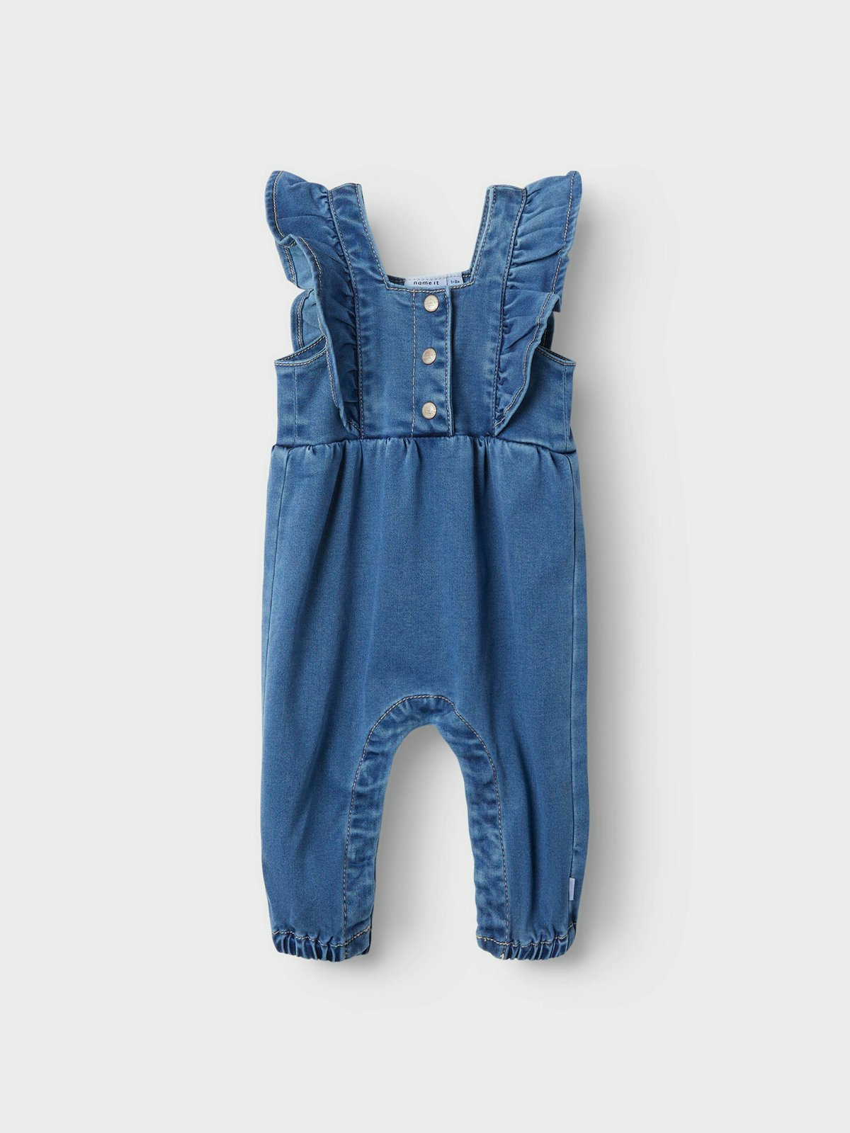 Name It Donna Denim Overall Medium Blue Denim