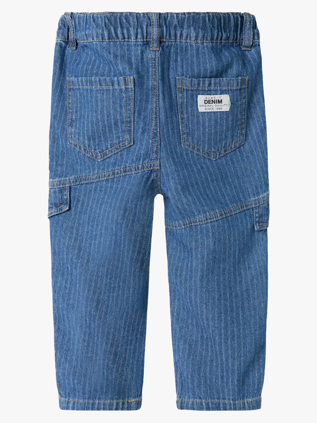 Name It Ben Tap Stripe Jeans Medium Blue Denim
