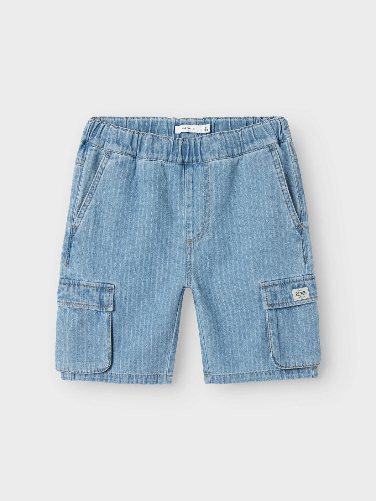 Name It Ryan Cargo Denim Shorts Light Blue Denim