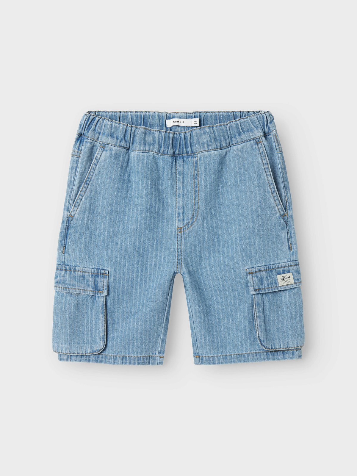 Name It Ryan Cargo Denim Shorts Light Blue Denim