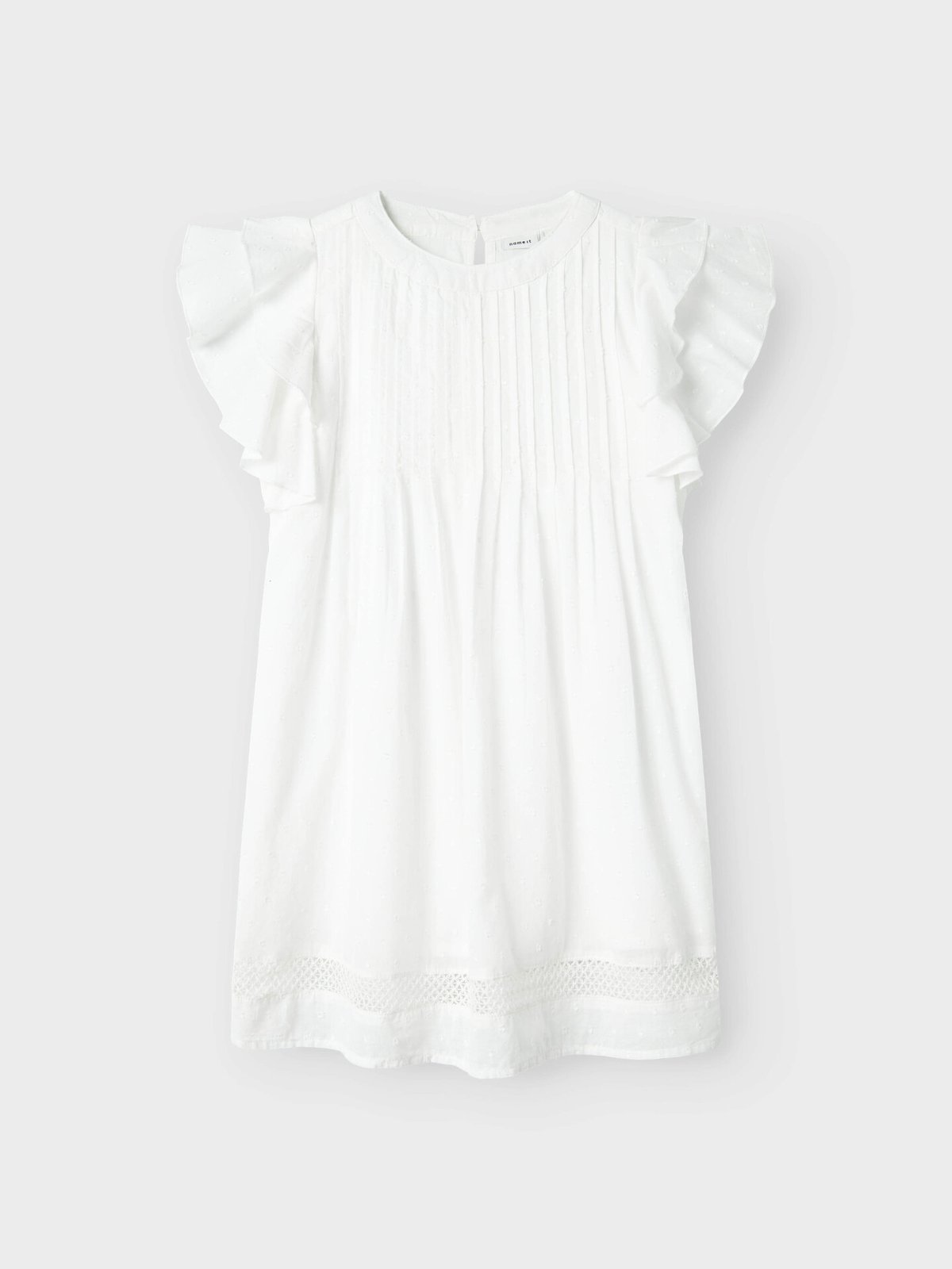 Name It Faride Short Sleeve Dress Bright White