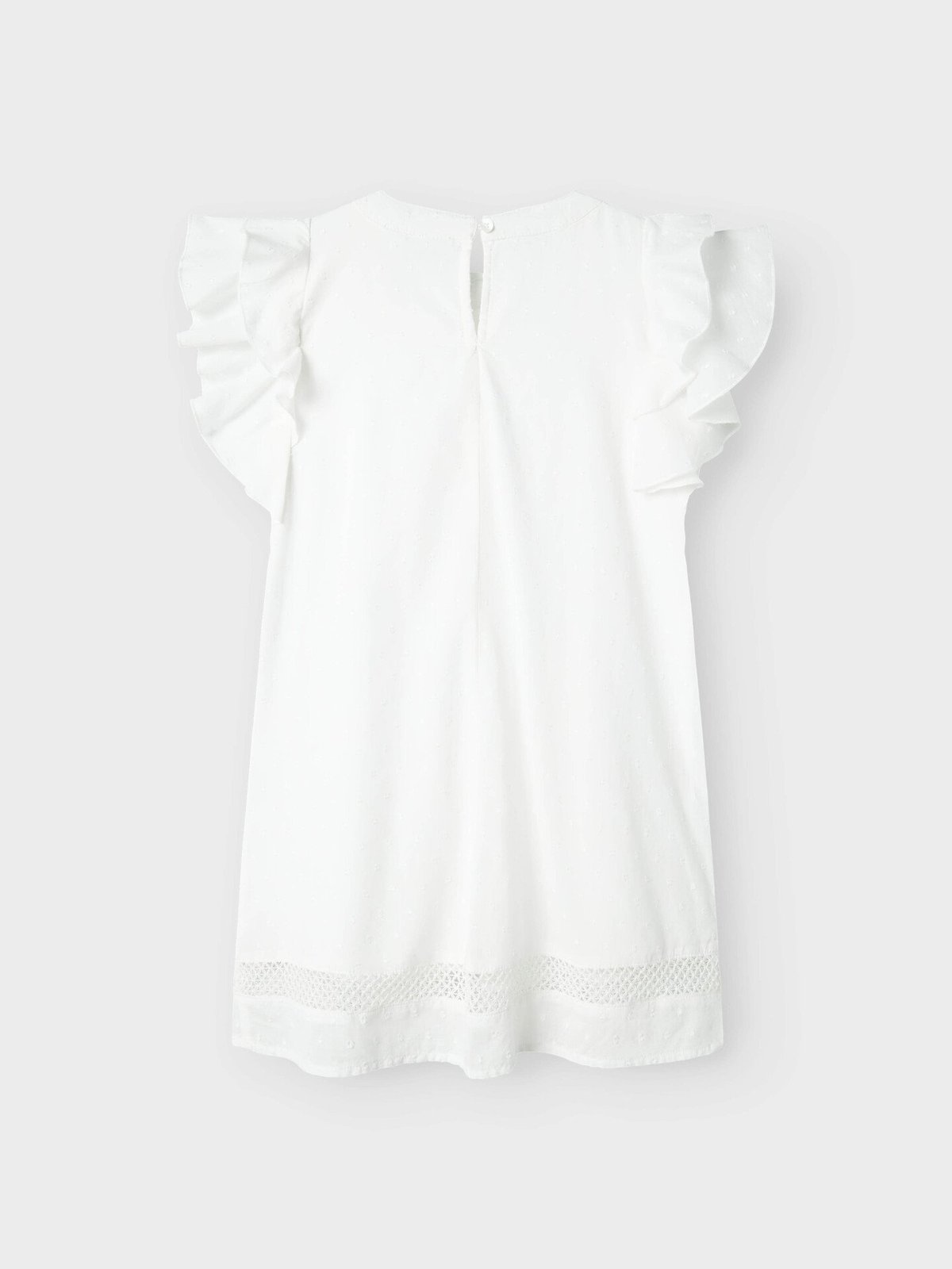 Name It Faride Short Sleeve Dress Bright White