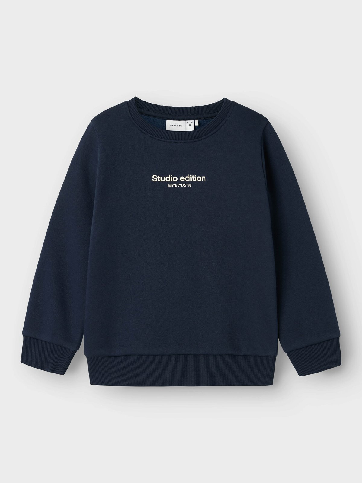 Name It Brody Long Sleeve Sweat Brushed Navy Blazer