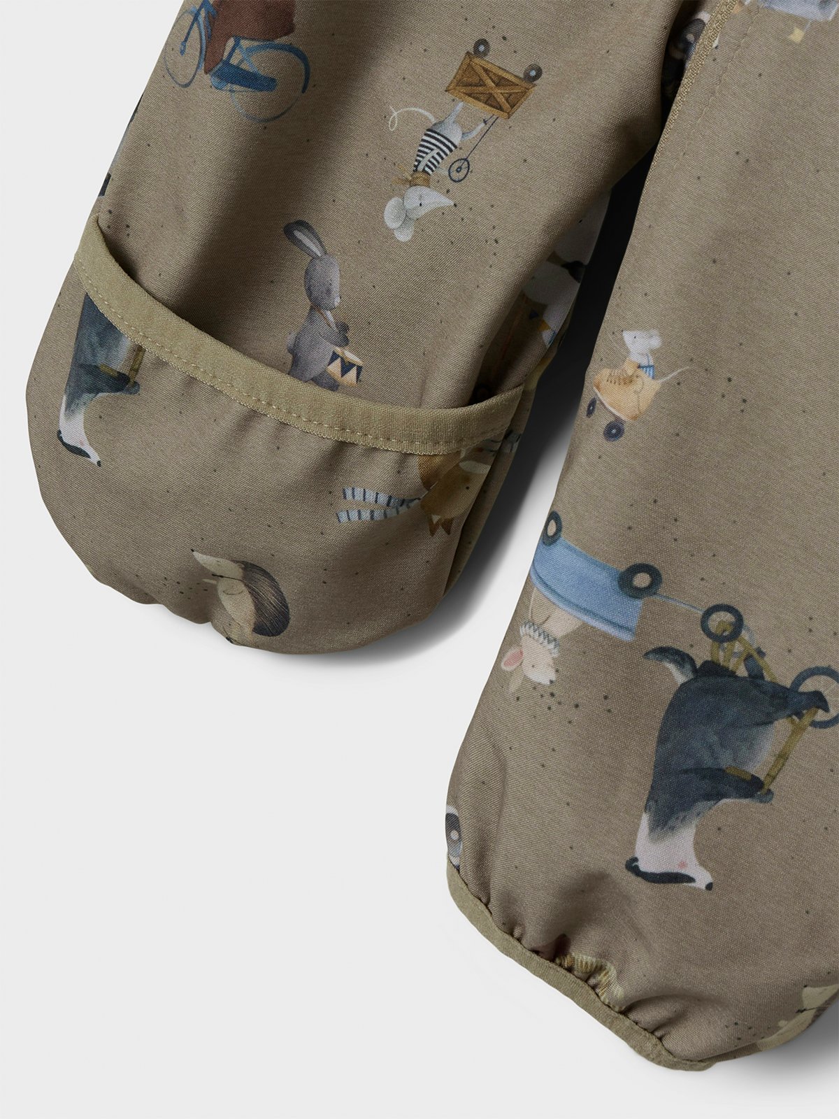 Name It Alfa08 Softshell Suit Aop Fo Silver Mink