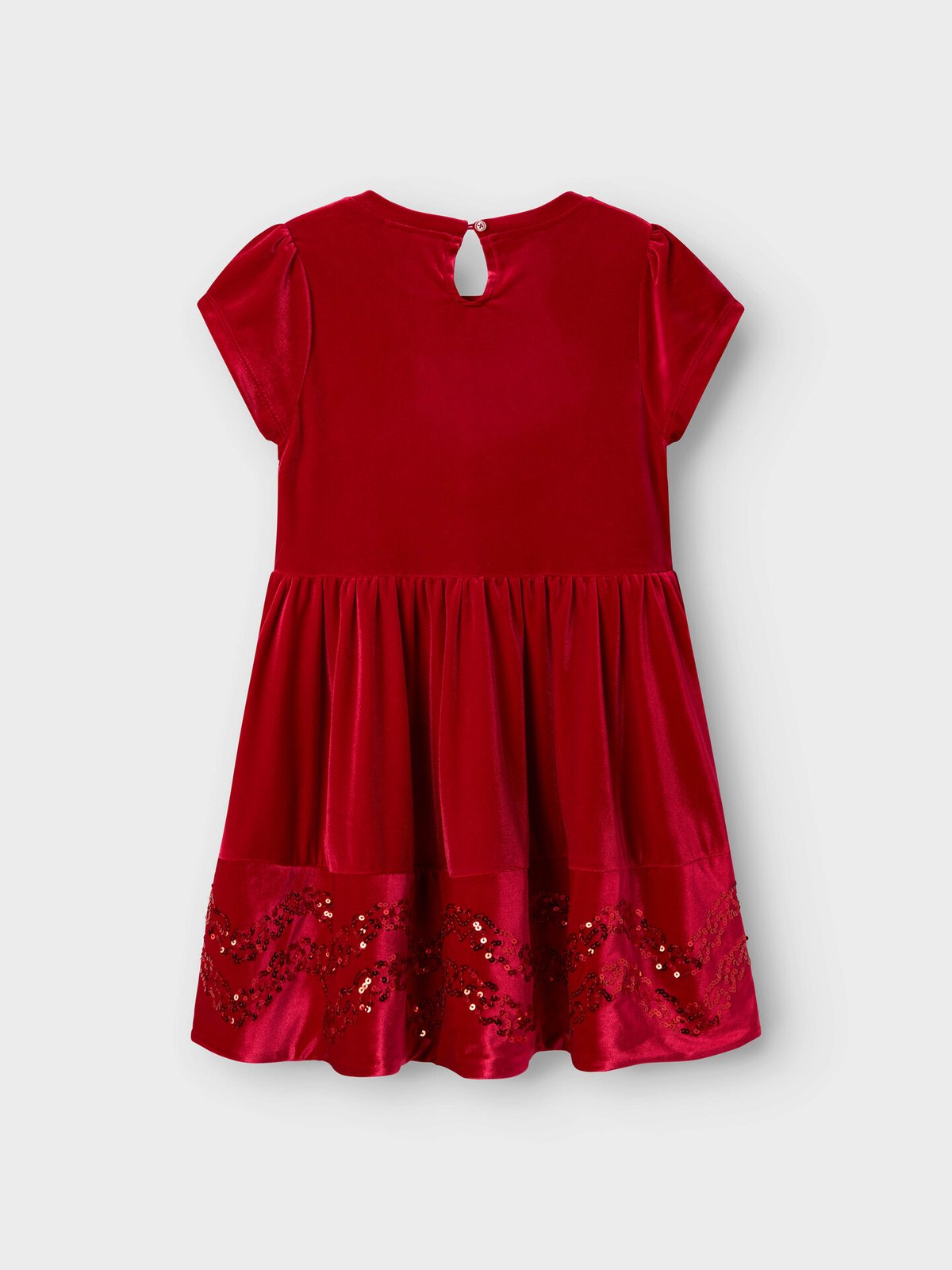 Name It Revelo Velour Sleeveless Dress Jester Red