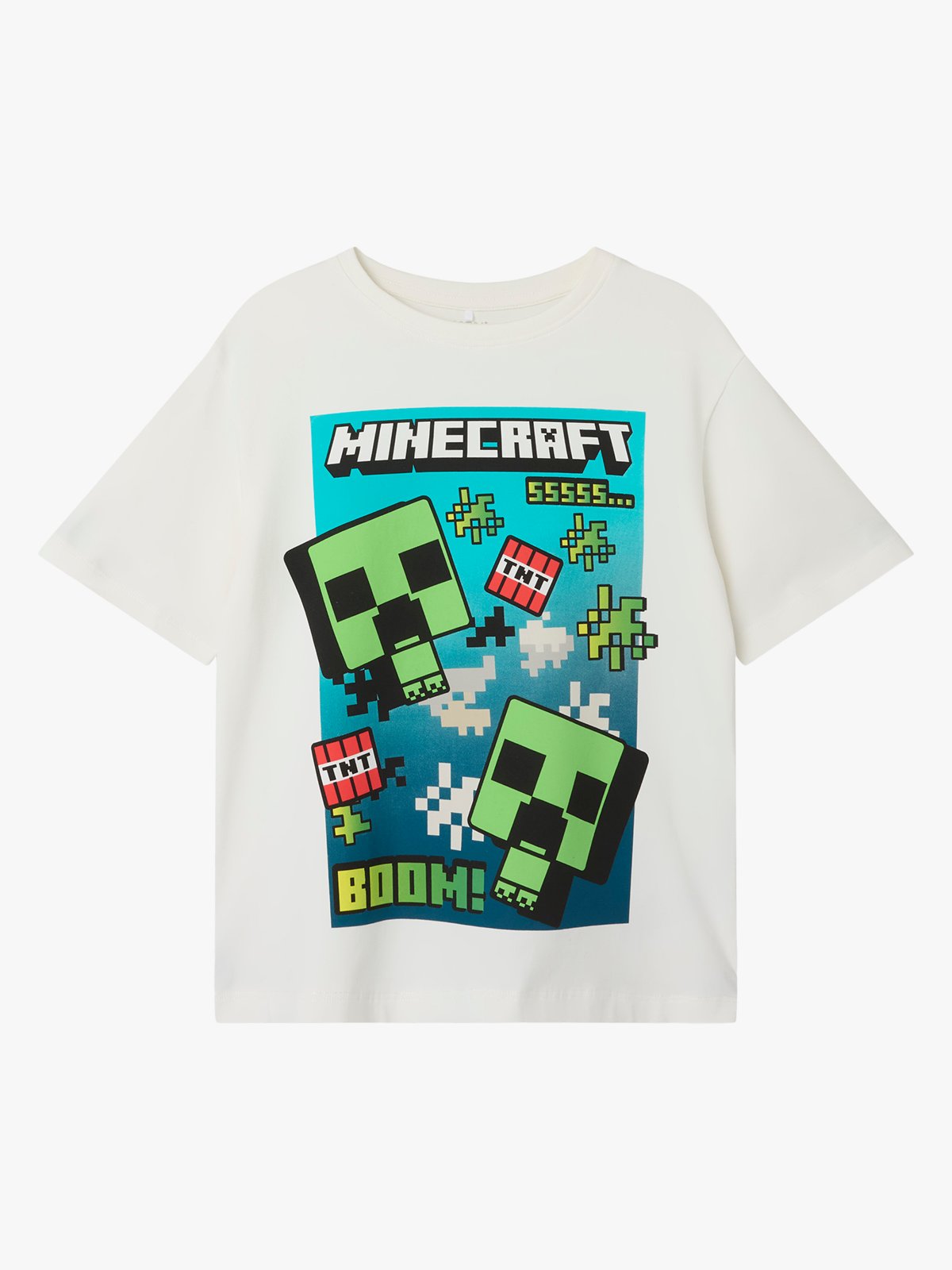 Name It Mus Minecraft Nreg Short Sleeve Top Cloud Dancer