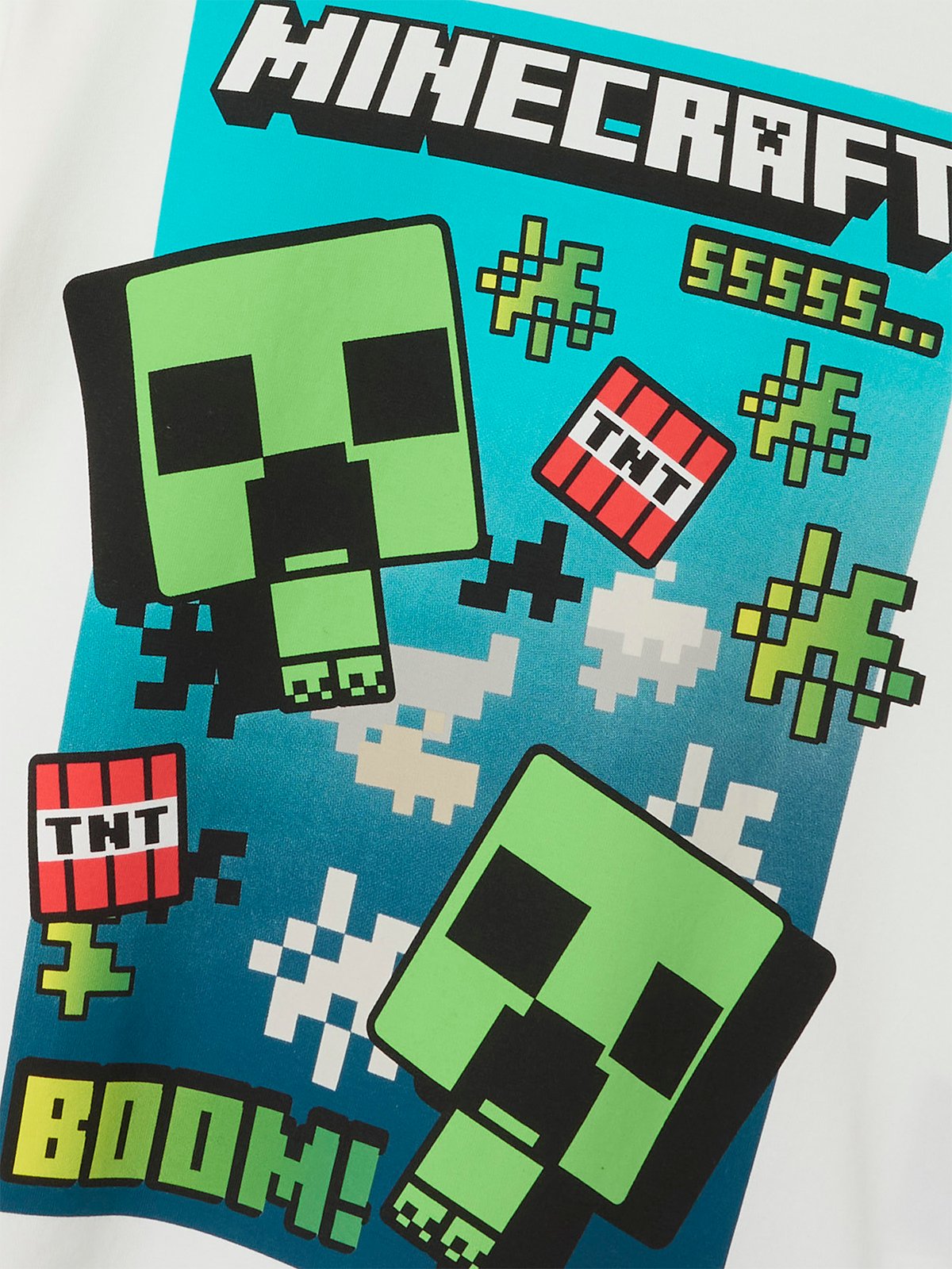 Name It Mus Minecraft Nreg Short Sleeve Top Cloud Dancer