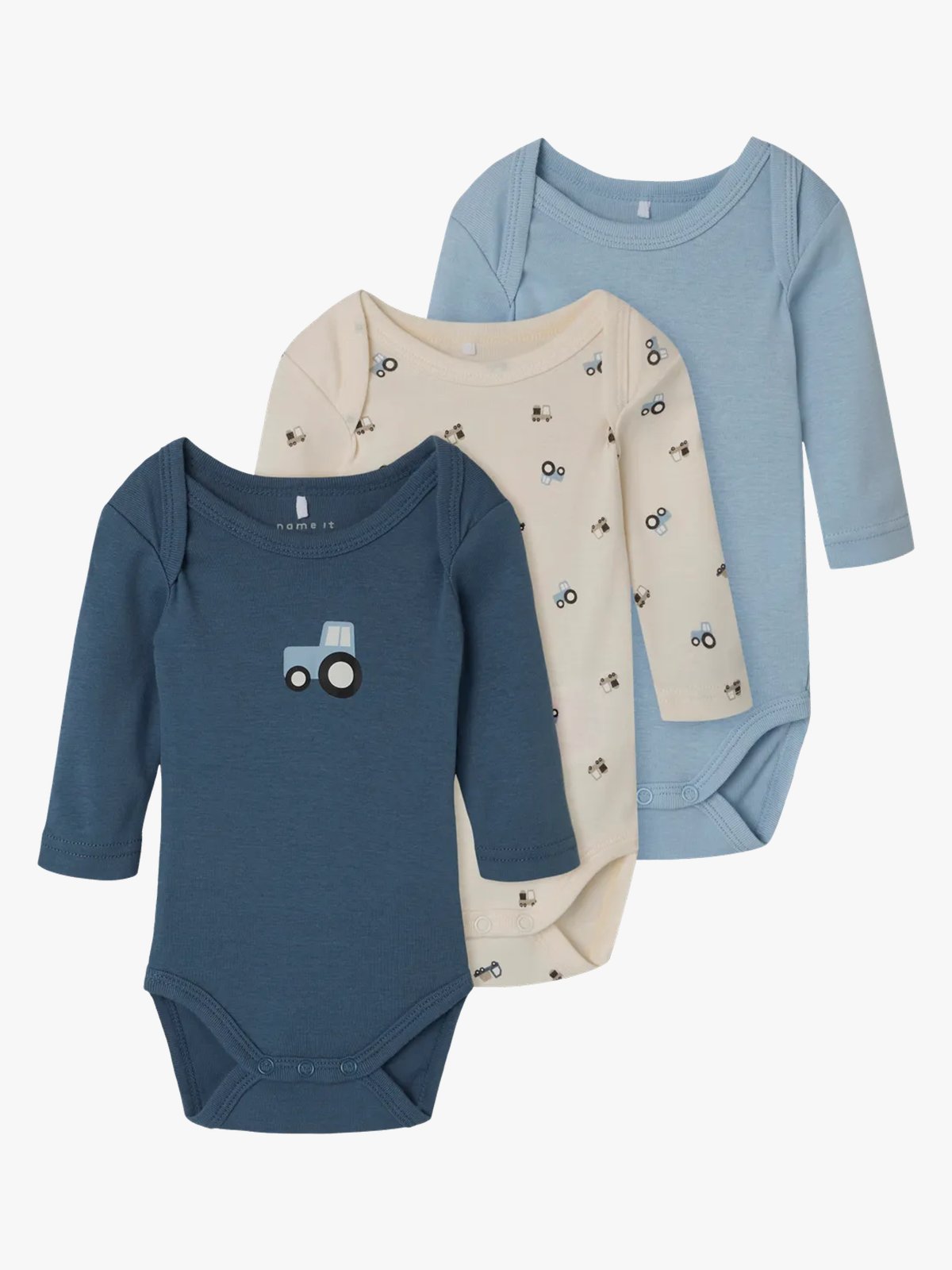 Name It Body 3-Pakk Long Sleeve Jet Stream Tractor Jet Stream