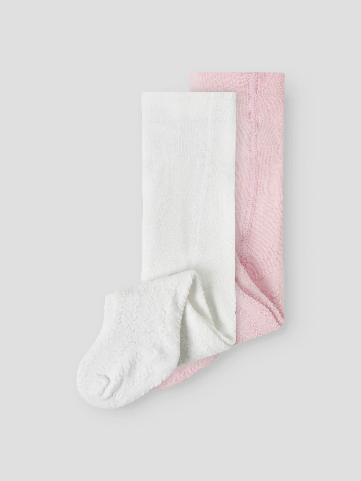 Name It Ditta 2-Pack Pantyhose Bright White / Ballerina