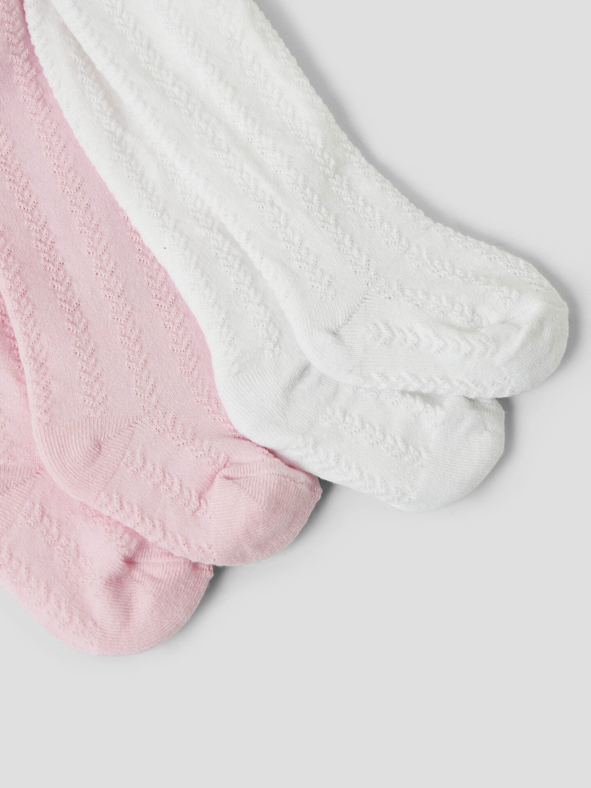 Name It Ditta 2-Pack Pantyhose Bright White / Ballerina