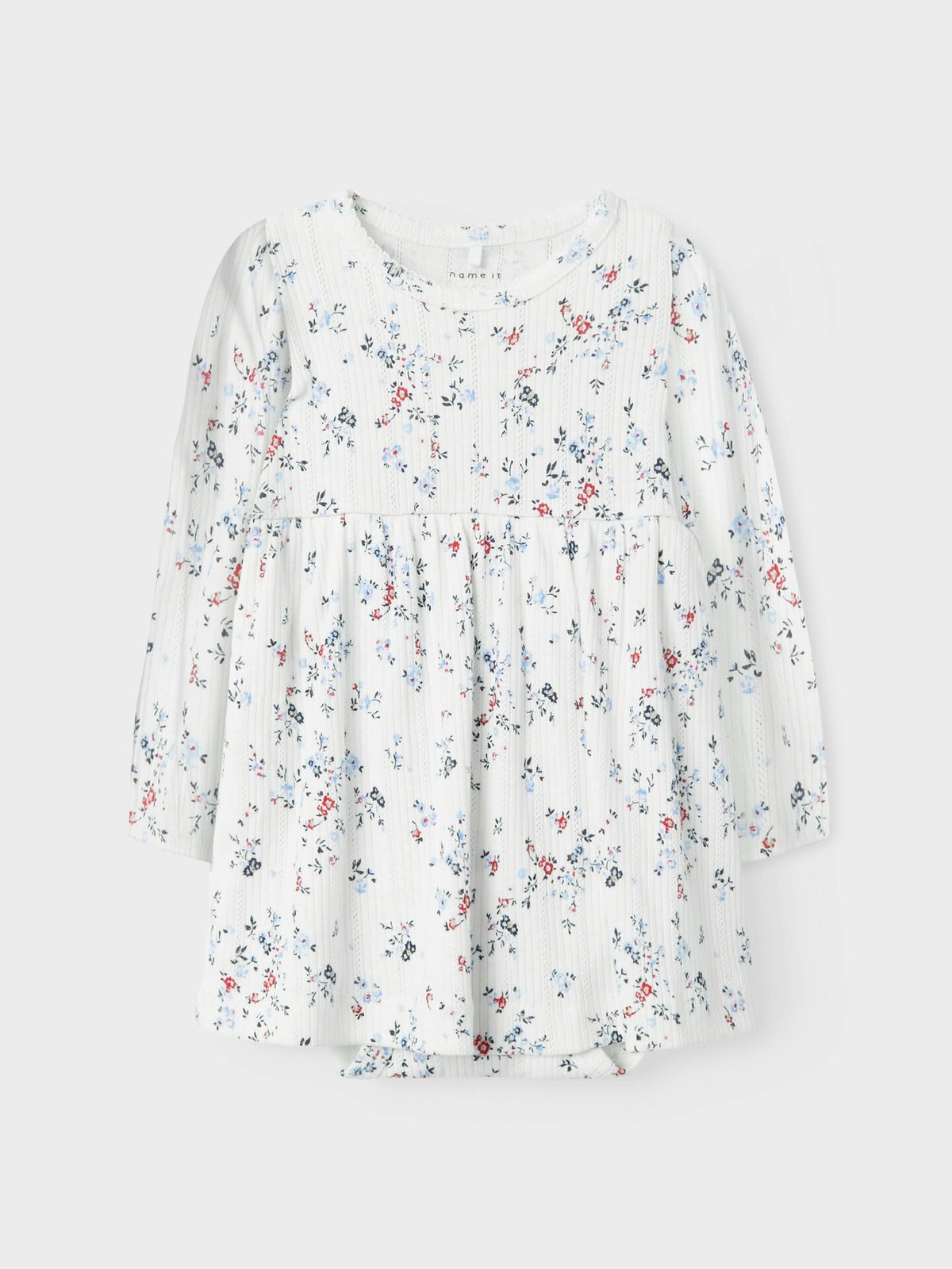 Name It Filine Long Sleeve Body Dress Cloud Dancer