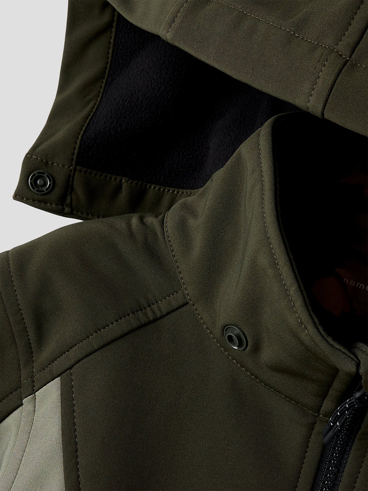 Name It Alfa08 Softshell Jacket Block Fo Dusty Olive