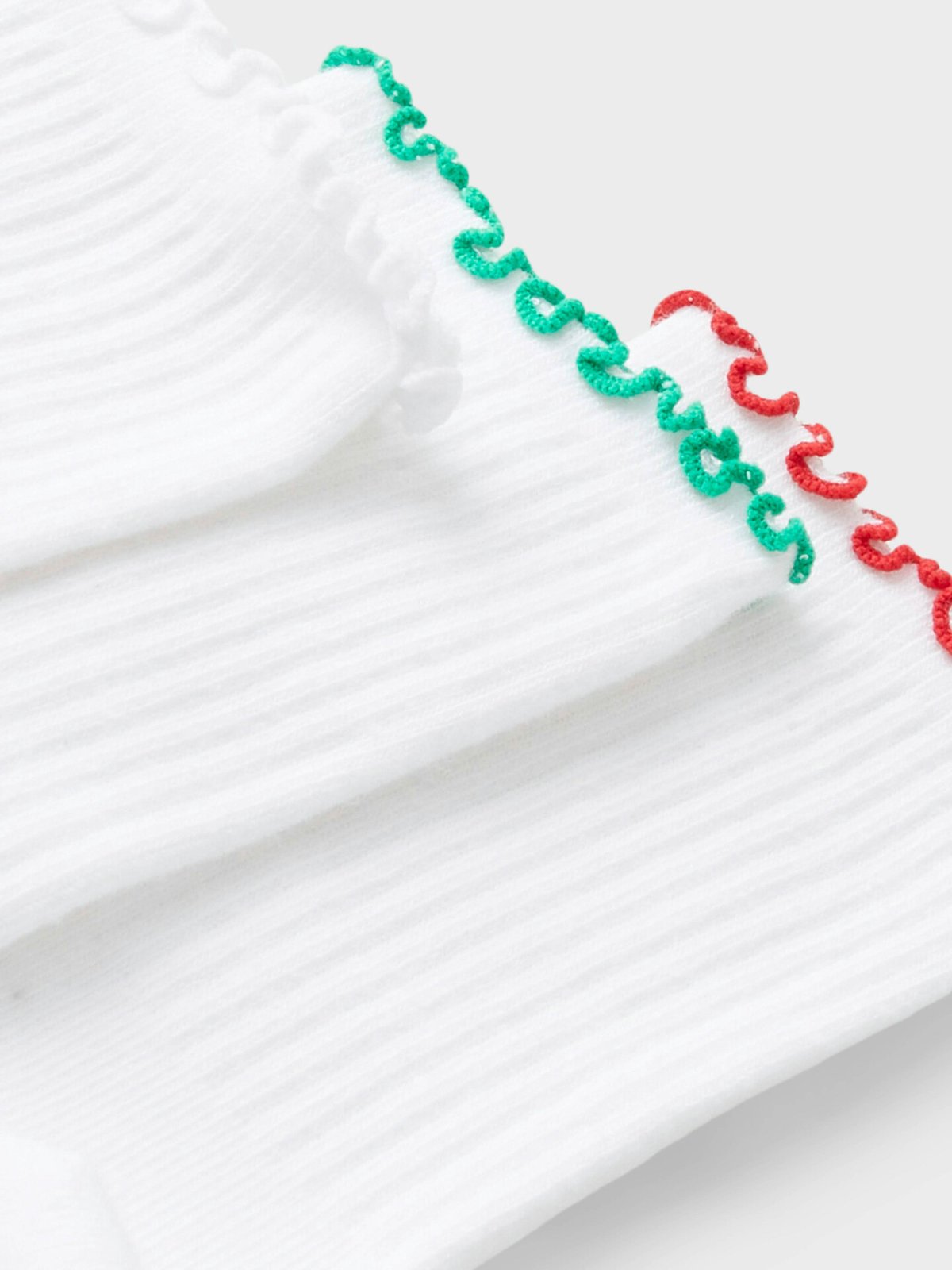 Name It Dina 3-Pack Sock Bright Green / China Red / Bright White