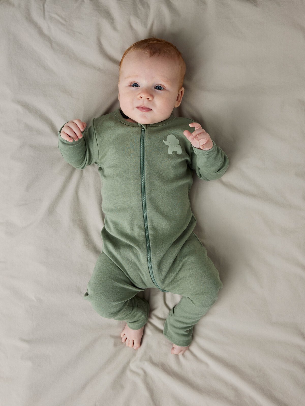 Name It Nightsuit 2 Pack Zip Sea Elephant Sea Foam