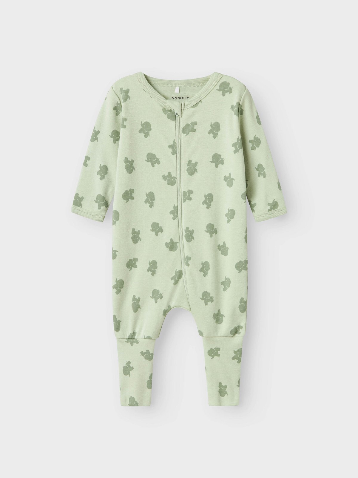 Name It Nightsuit 2 Pack Zip Sea Elephant Sea Foam
