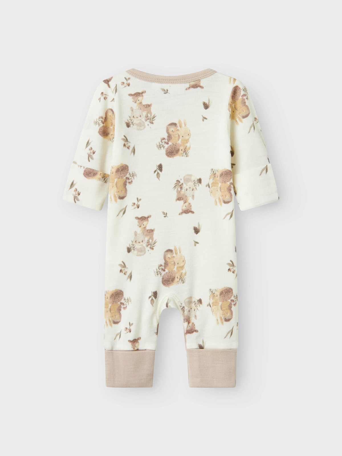 Name It Willu Wool Long Sleeve Nightsuit Pre Snow White