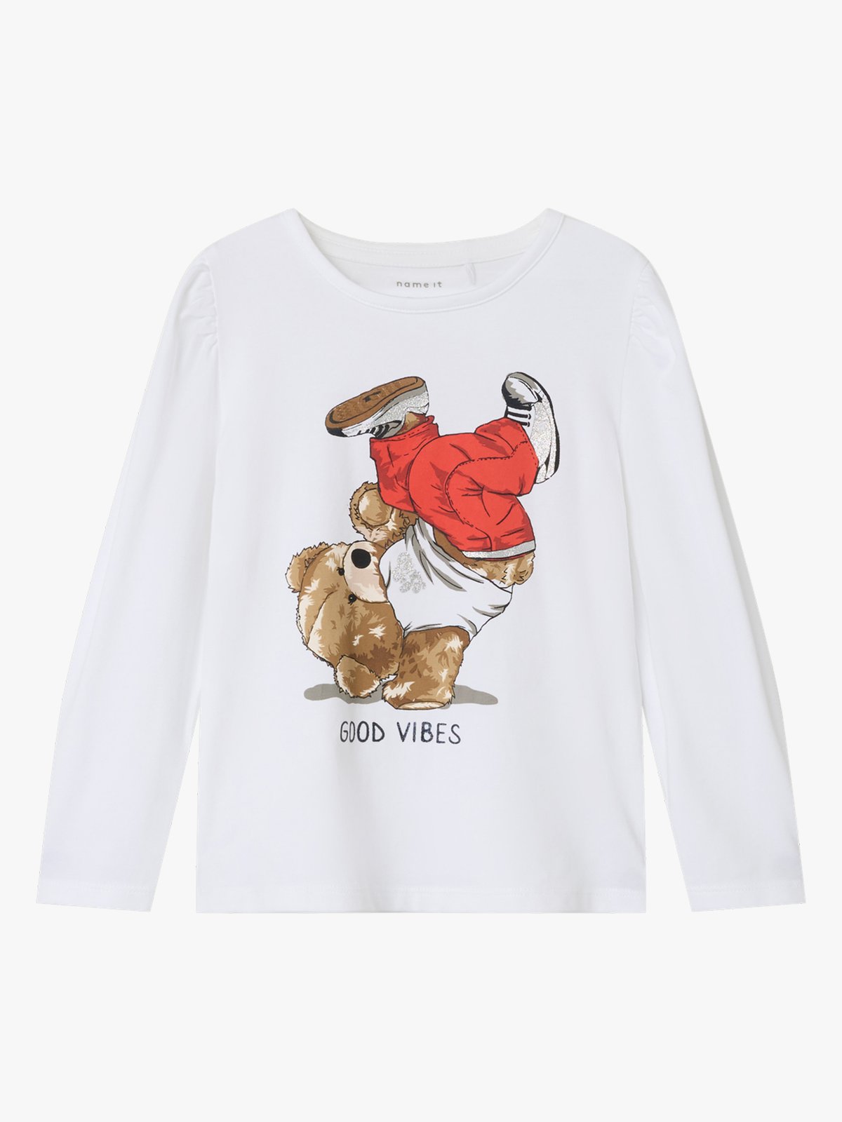 Name It Namina Long Sleeve Top Bright White