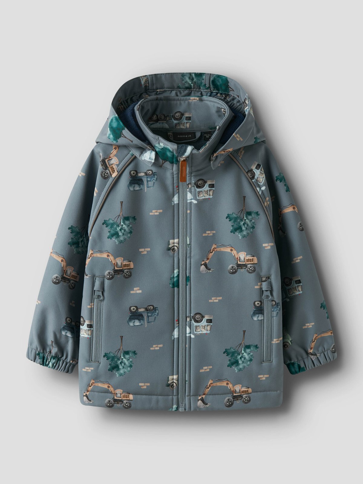 Name It Alfa08 Softshell Jacket Aop Flint Stone