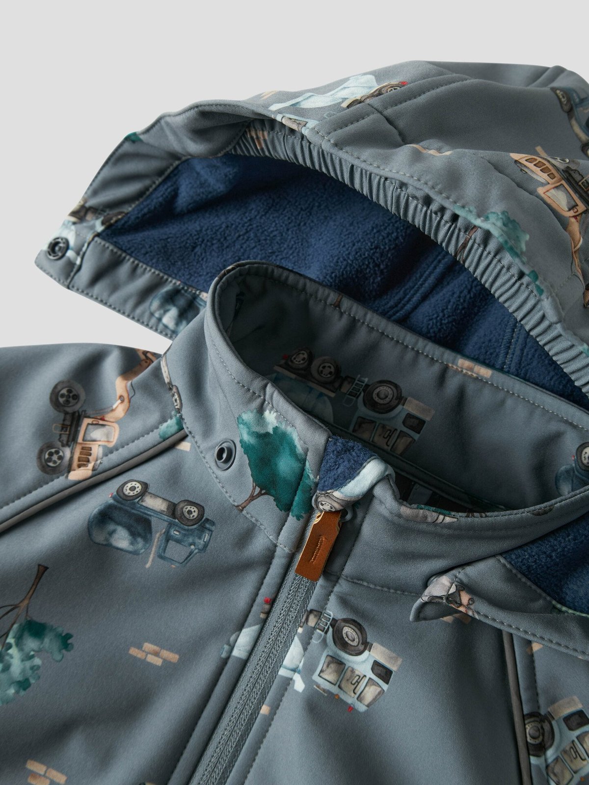 Name It Alfa08 Softshell Jacket Aop Flint Stone