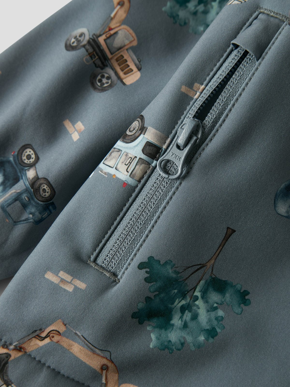 Name It Alfa08 Softshell Jacket Aop Flint Stone