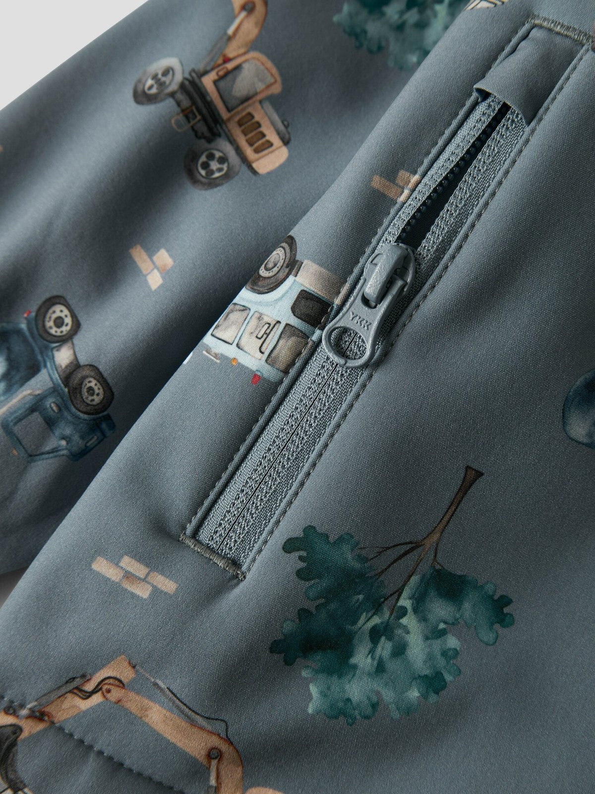 Name It Alfa08 Softshell Jacket Aop Flint Stone