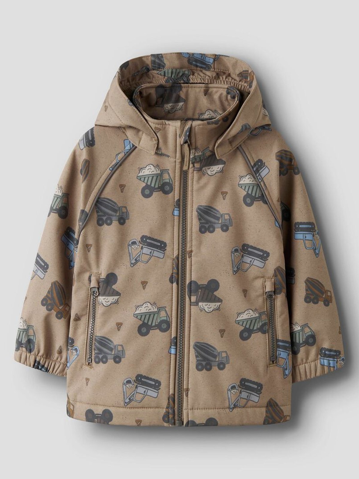 Name It Alfa08 Softshell Jacket Aop Silver Mink
