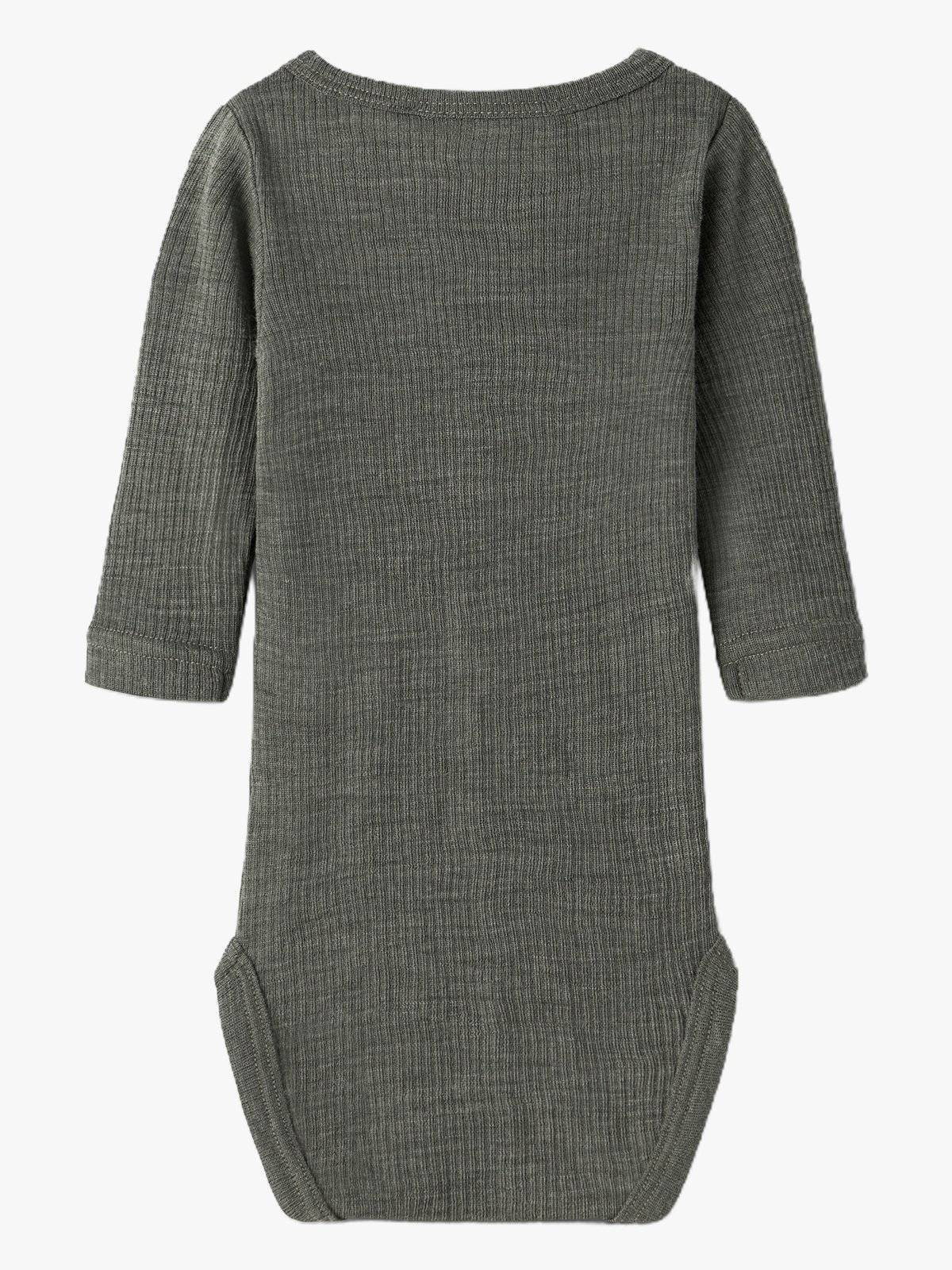 Name It Wax Wool Rib Long Sleeve Body Mulled Basil
